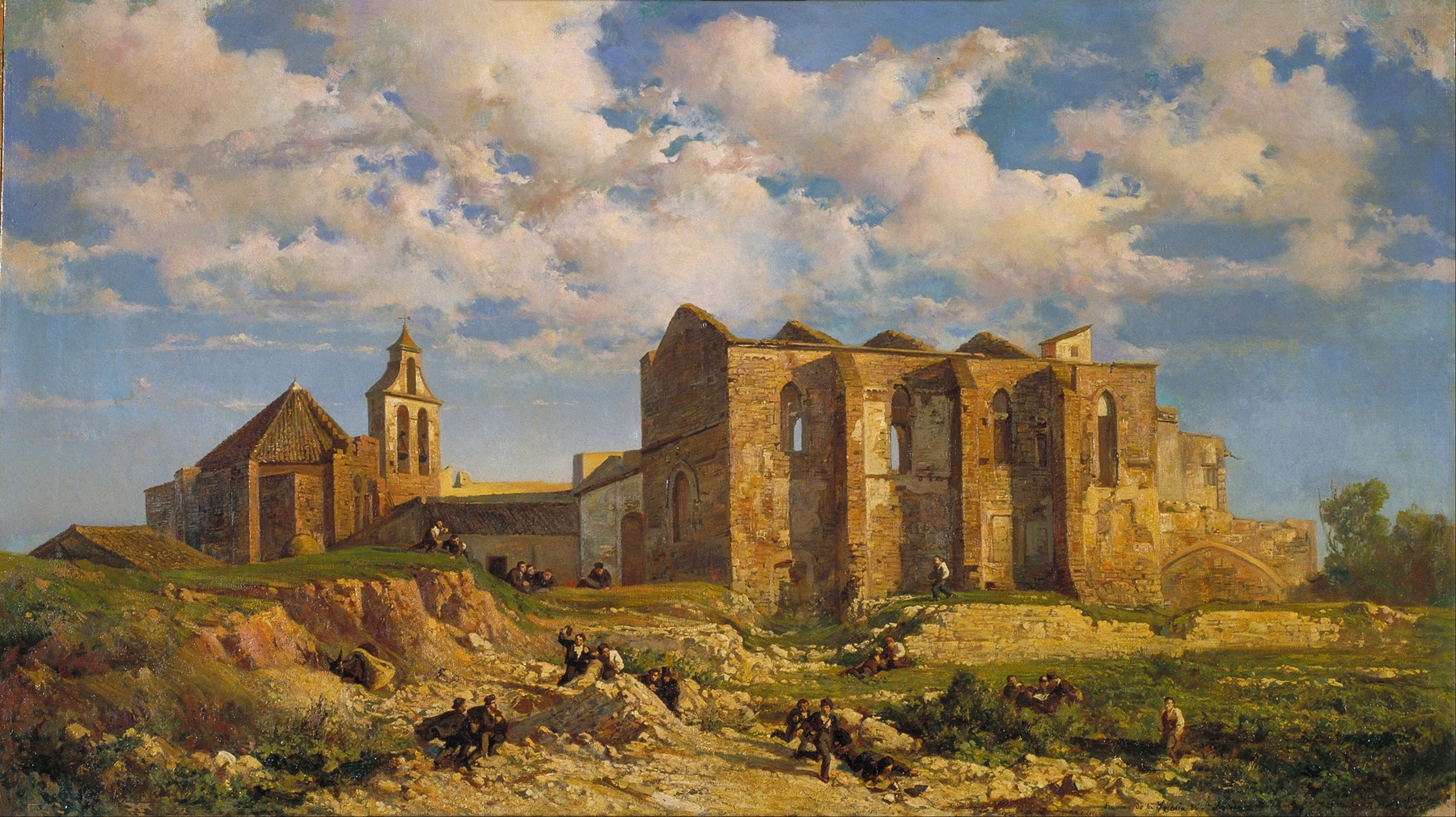 Ruins of the Church of the Holy Sepulchre, oil on canvas by Ramon Martí i Alsina