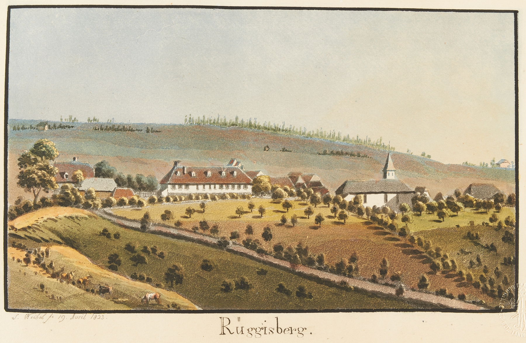 Rüggisberg, by Jakob Samuel Weibel, public domain