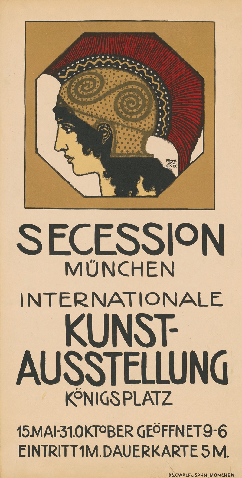 Franz von Stuck's 'SECESSION München' explores themes of artistic freedom and rebellion.