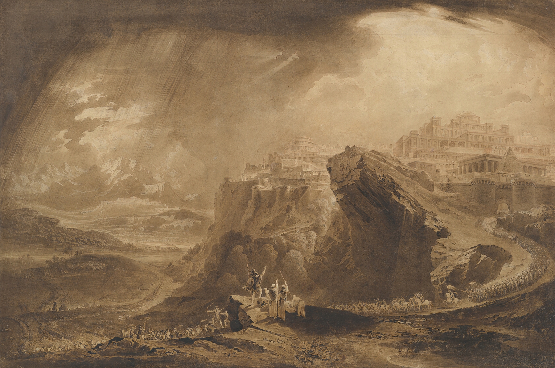 Joshua Commanding the Sun to Stand Still Upon Gibeon, by John Martin, public domain