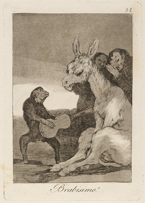 *Brabisimo! (Bravo!)* by Francisco de Goya captures a lively scene filled with energy and excitement.