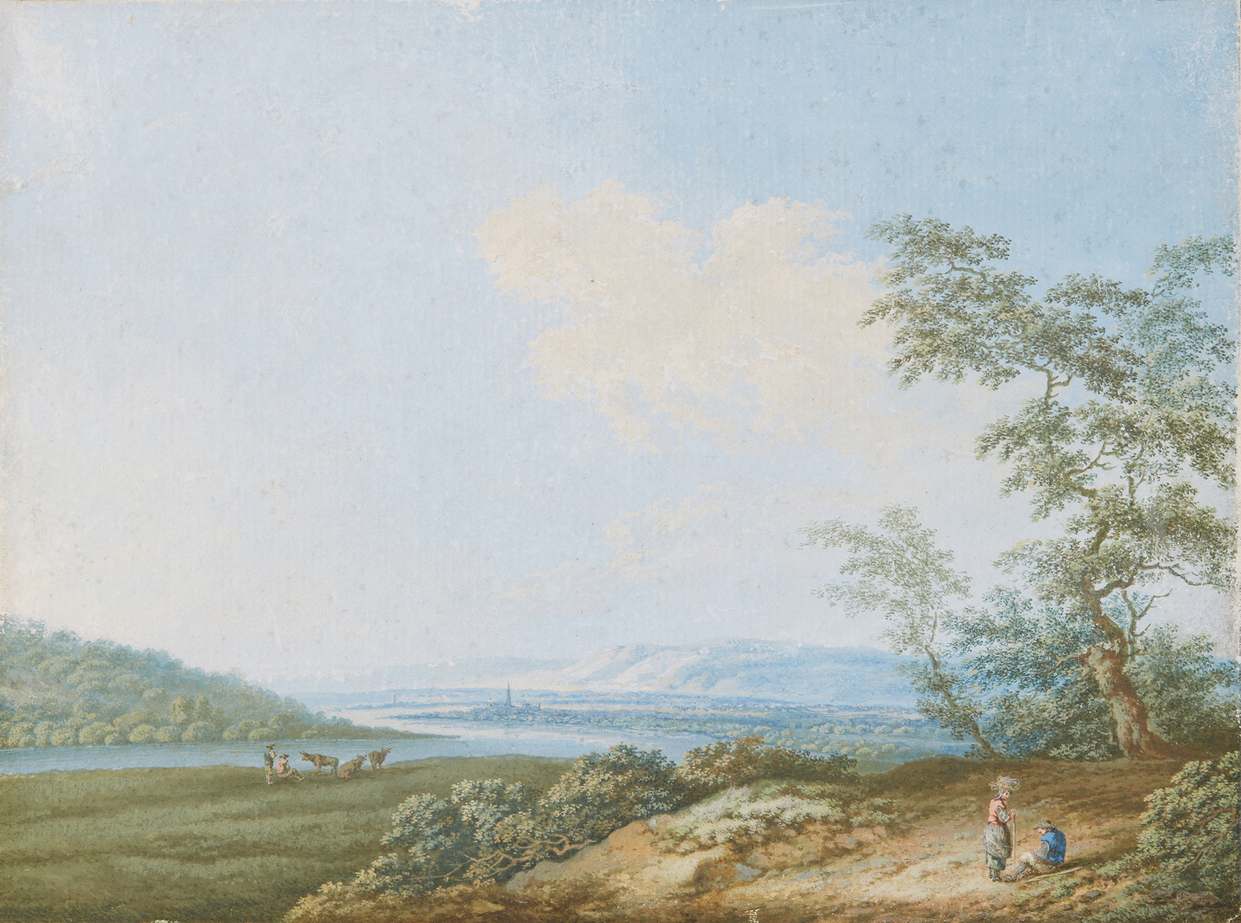Paysage avec une rivière, by Carl Ludwig Hackert, public domain