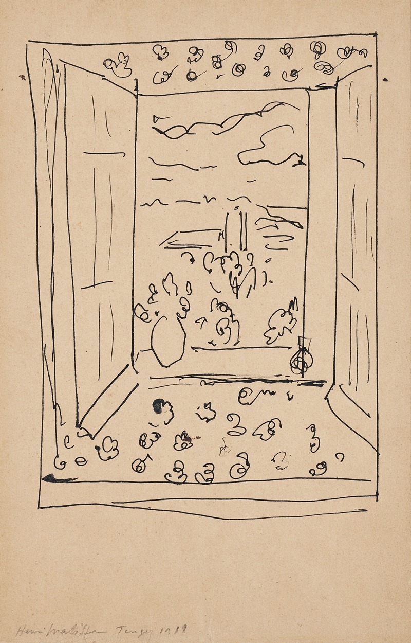 Henri Matisse's 'Vue de la fenêtre, Tanger II' captures a vibrant view of Tangier.