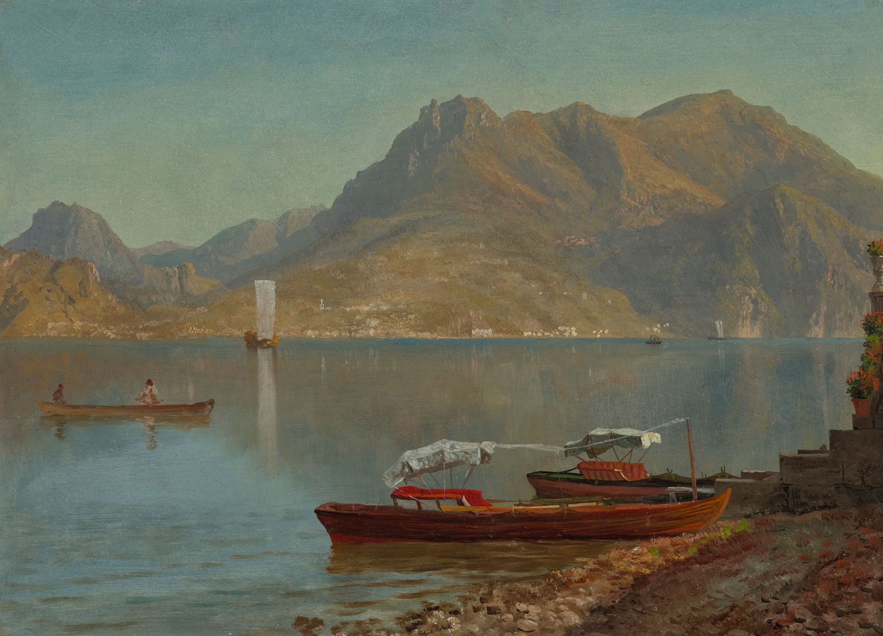 Lake Como, by Albert Bierstadt, public domain