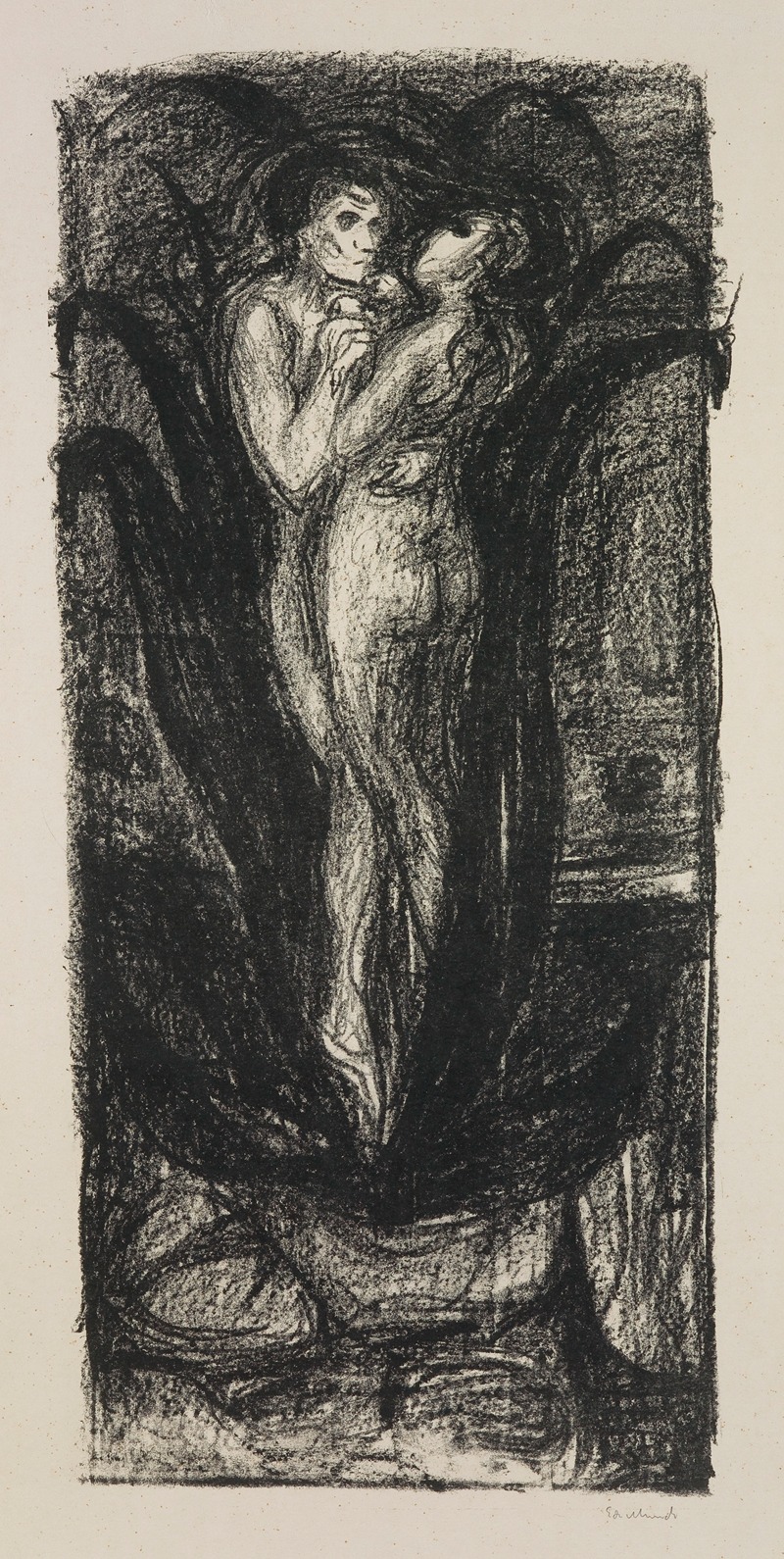 Edvard Munch's 'The Flower of Love' explores themes of love through floral imagery.