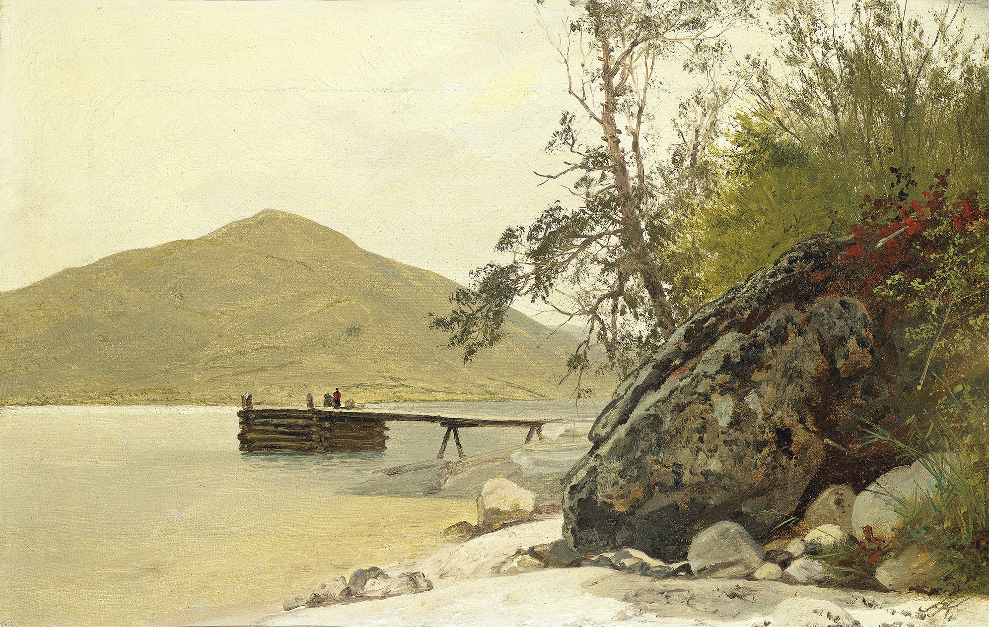 Landing at Sabbath Day Point, by John Frederick Kensett, public domain
