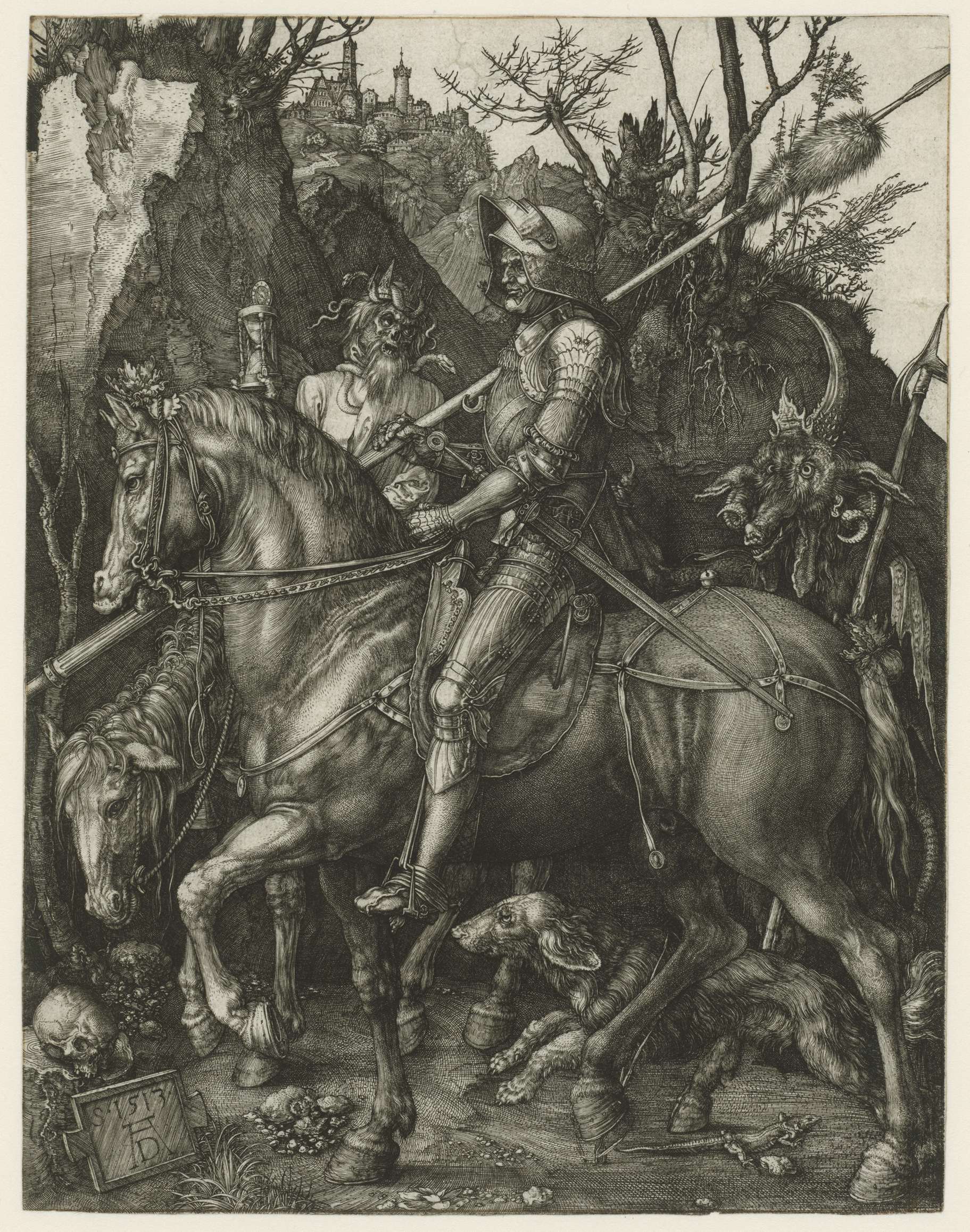 Knight, Death, and the Devil, by Albrecht Dürer, public domain