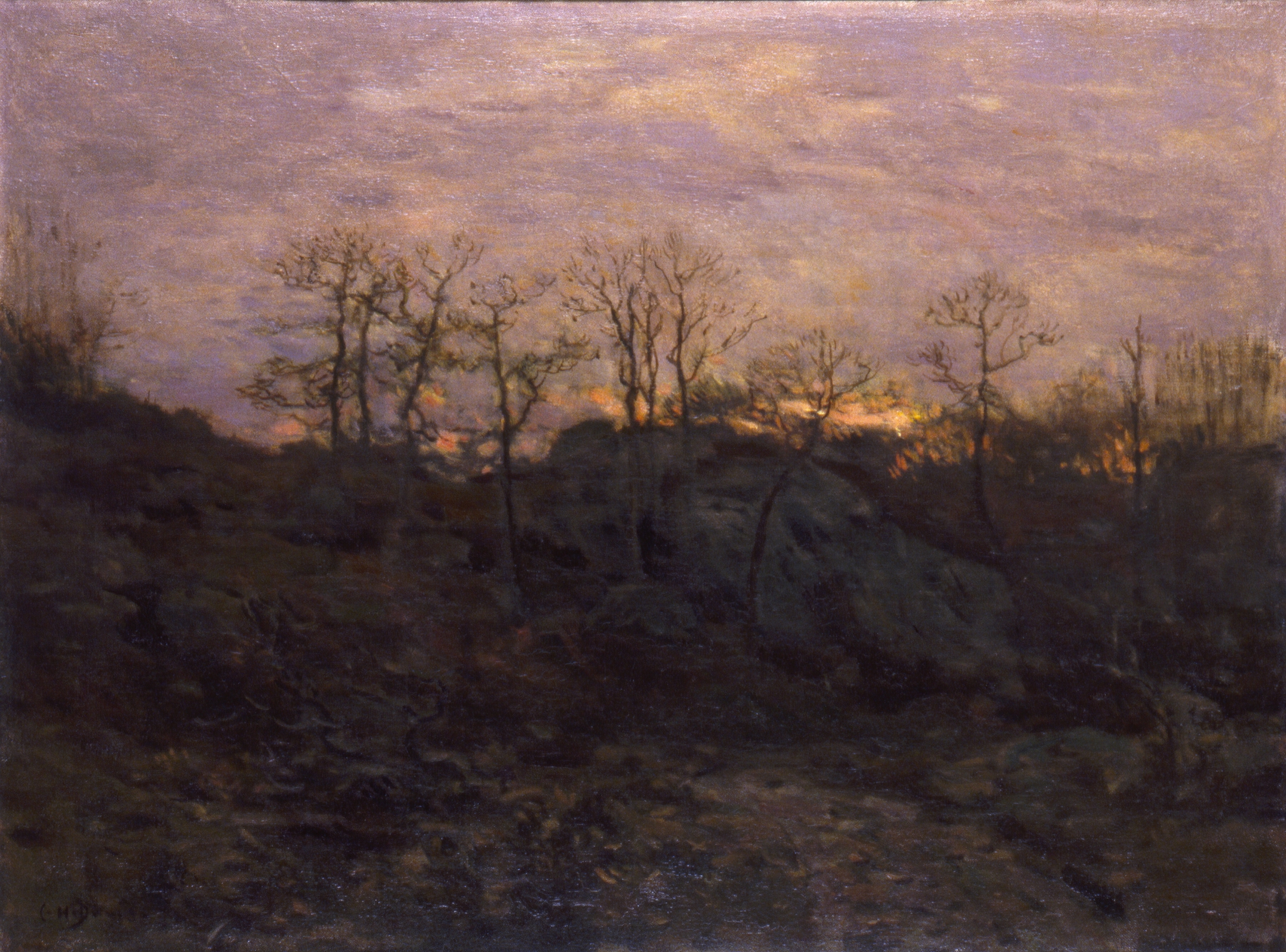 Edge of the Forest, Twilight, by Charles Harold Davis, public domain