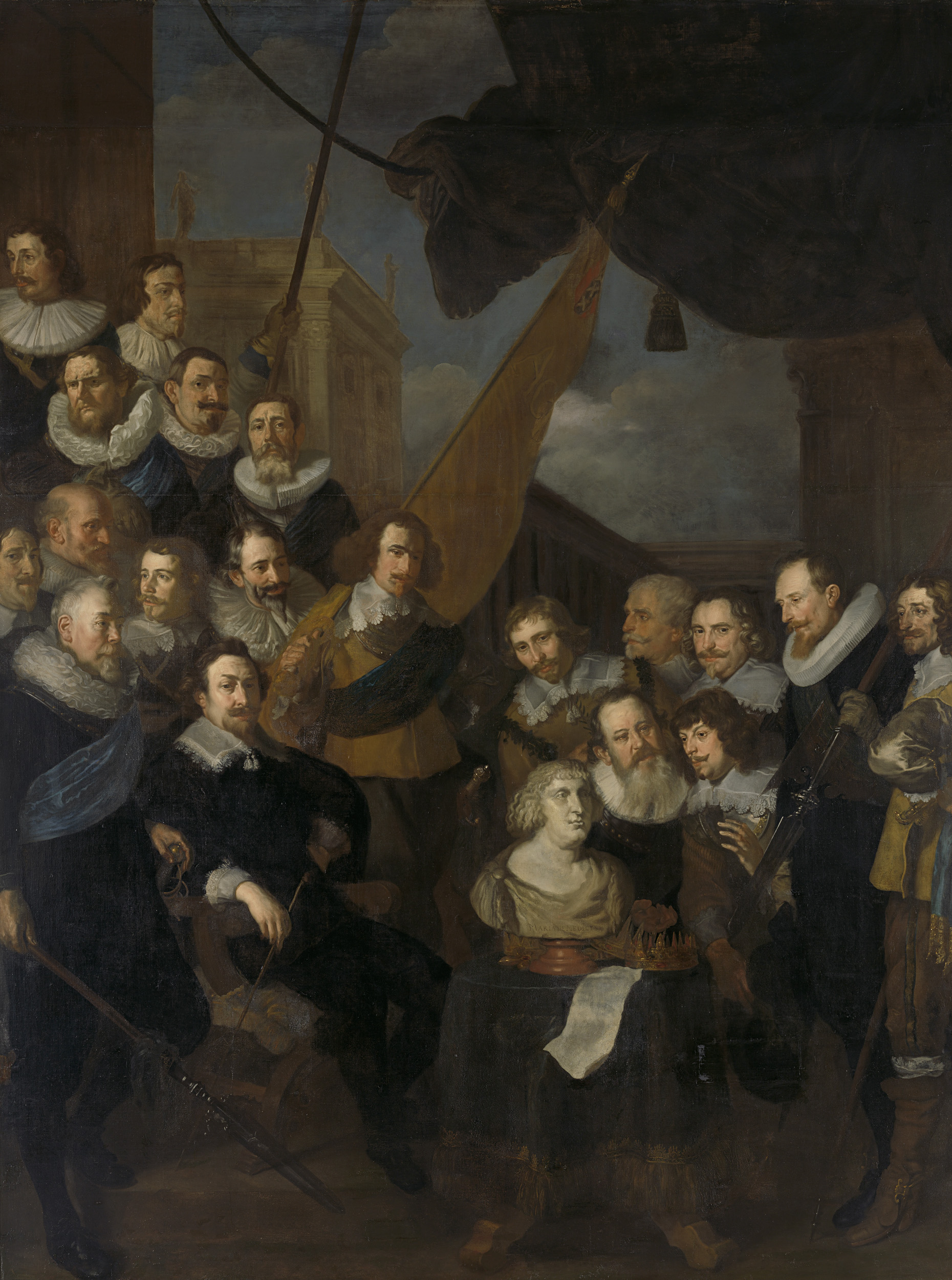 Oil painting by Joachim von Sandrart depicting civic guardsmen in Amsterdam