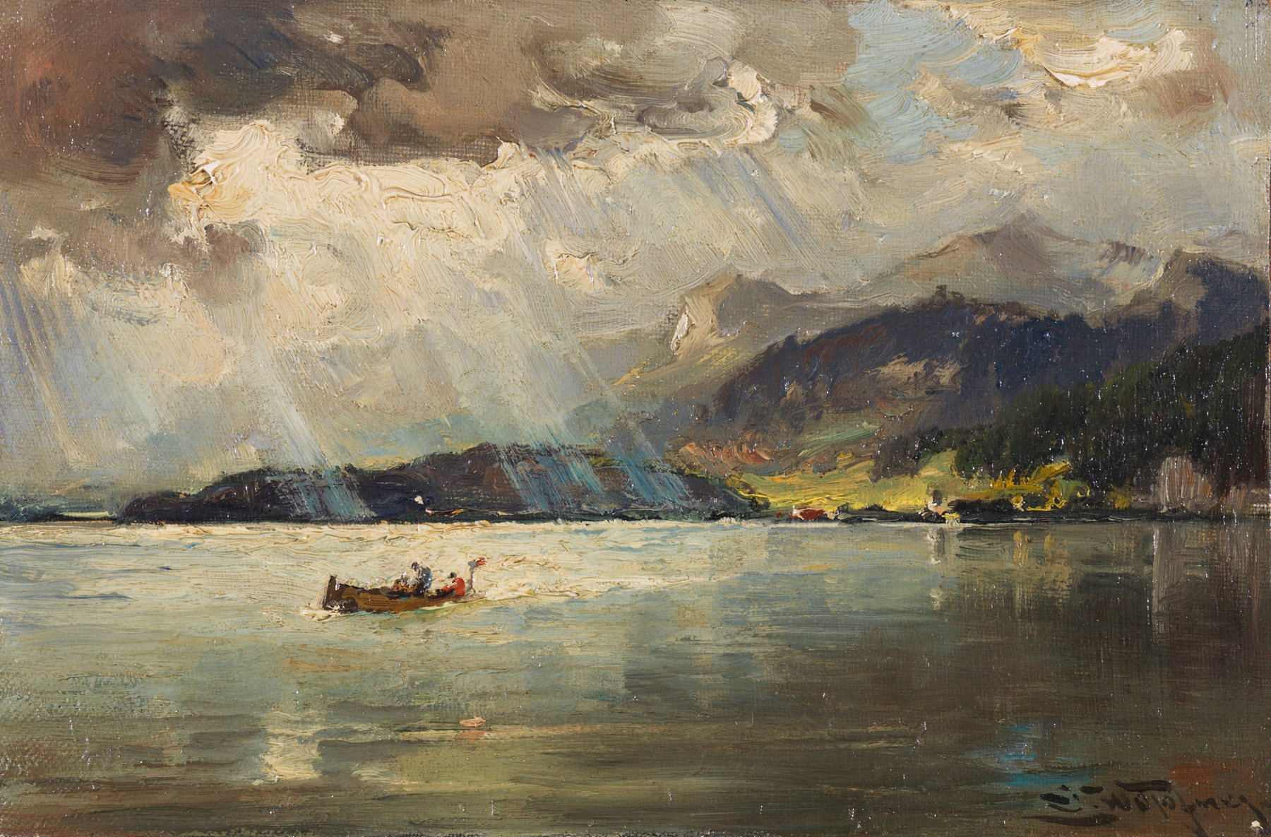 Am Wörthersee, by Joseph Wopfner, public domain
