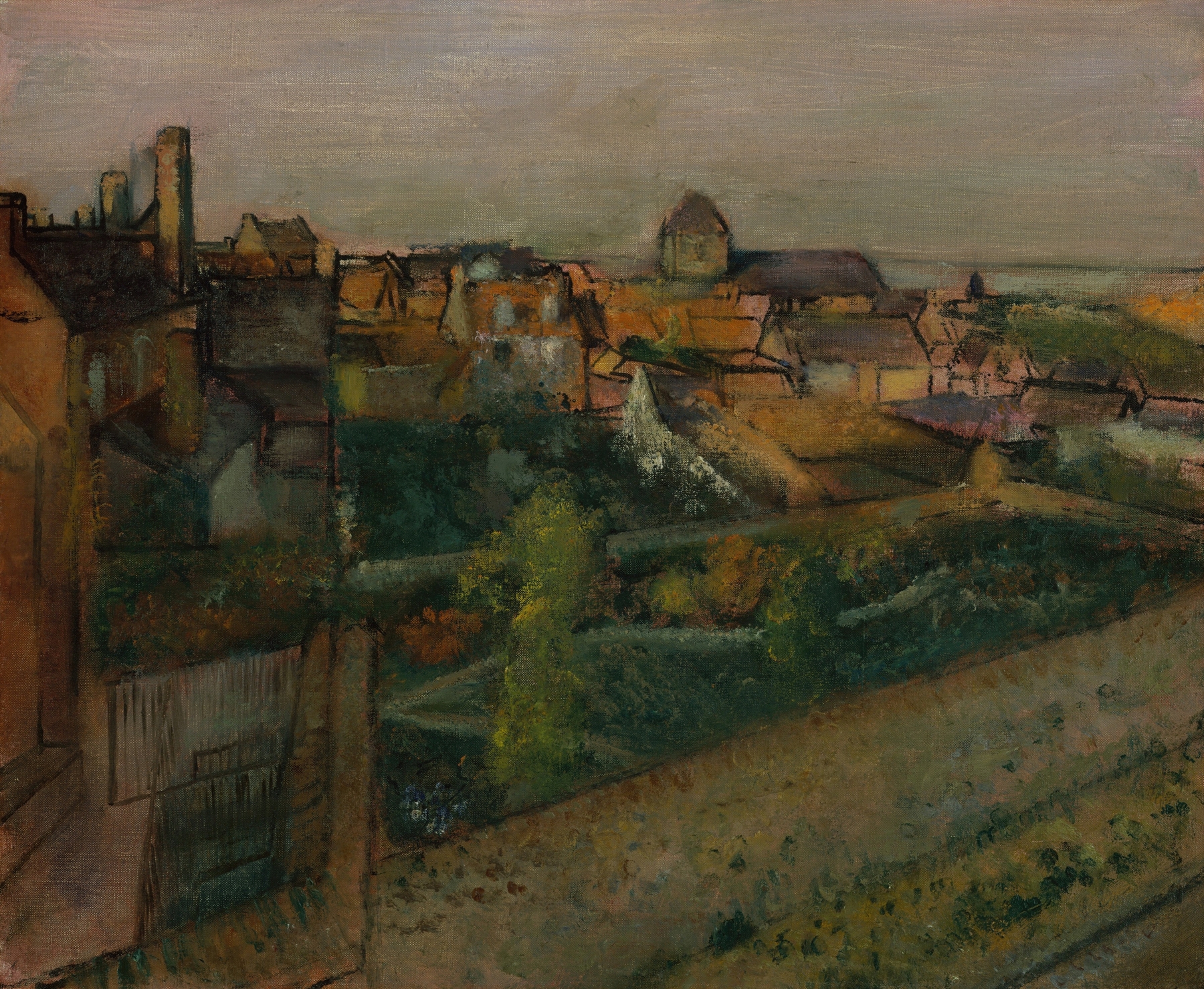 View of Saint-Valéry-sur-Somme, by Edgar Degas, public domain
