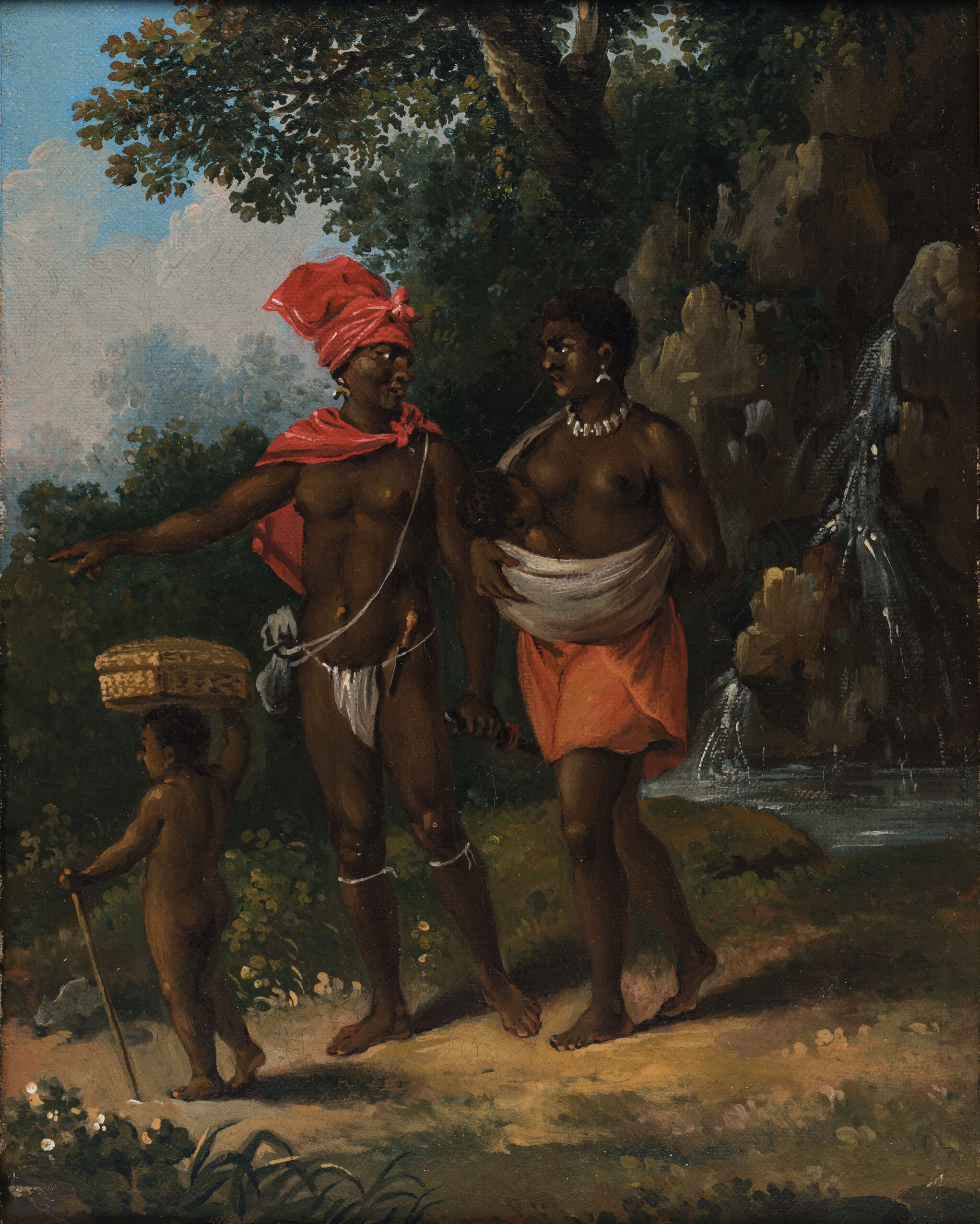 Garifuna Peoples of St. Vincent [Caraibs of St. Vincents], by Agostino Brunias, public domain