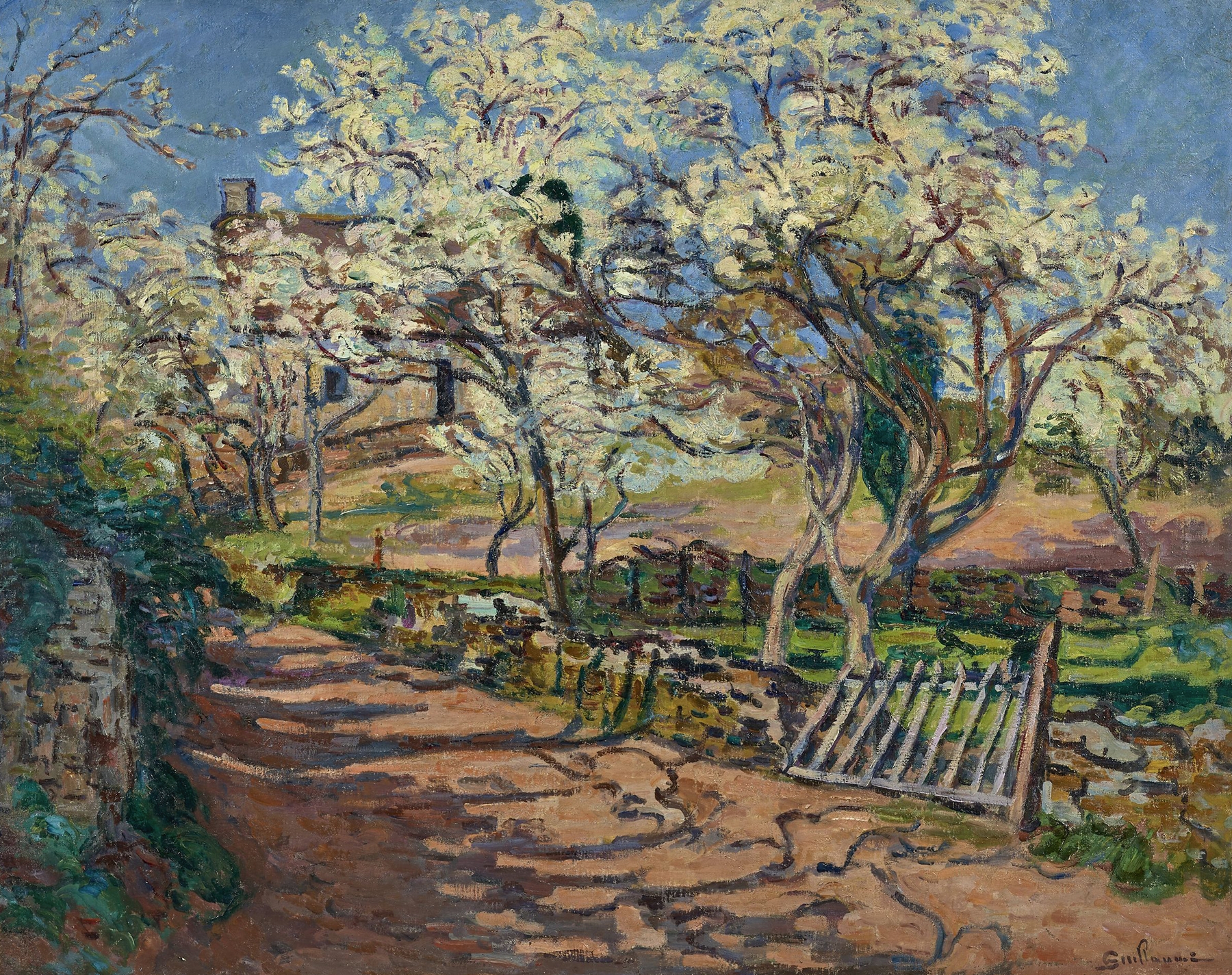 Paysage de Printemps, by Armand Guillaumin, public domain