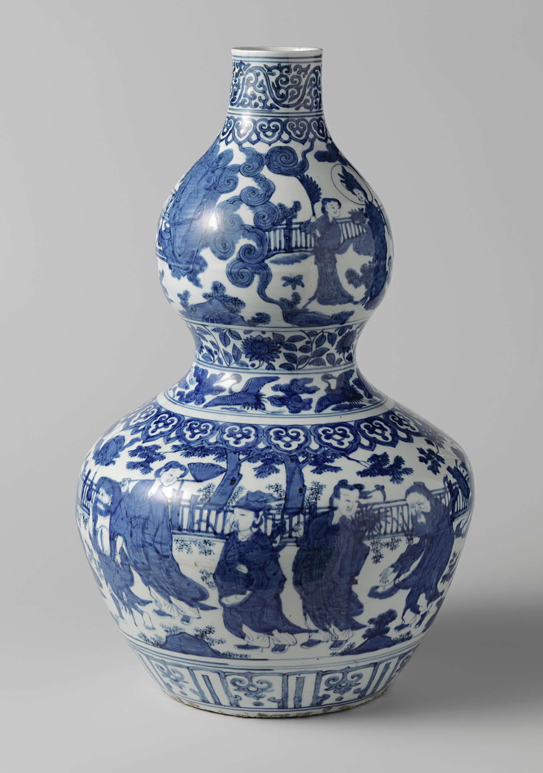 Vase depicting Xiwangmu, Shoulao, and Eight Daoist Immortals, unknown medium, unknown artist