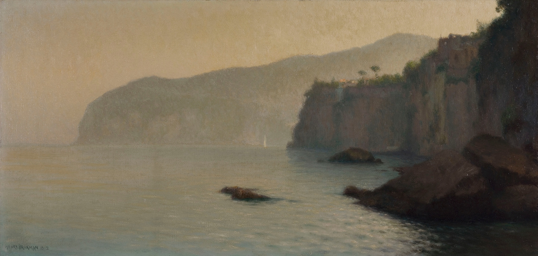 Petite côte de Sorrente (grise), by Henry Brokman, public domain