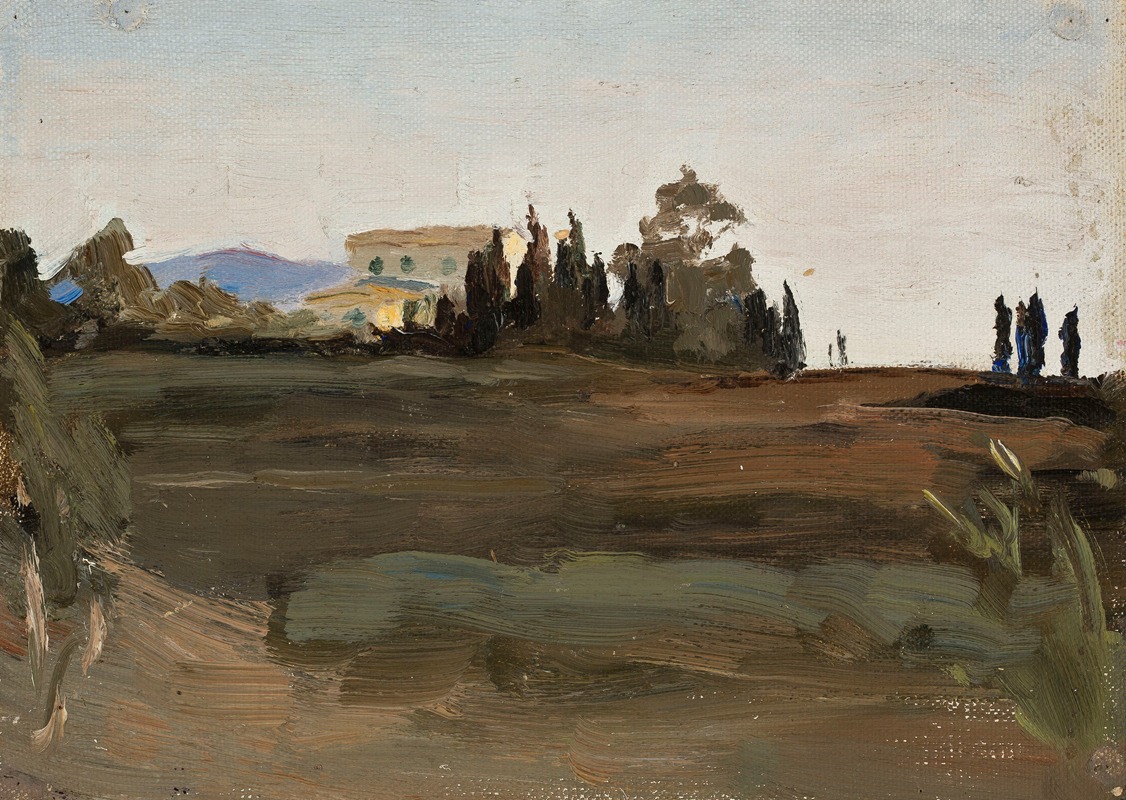 A beautiful landscape painting capturing the essence of Corfu.
