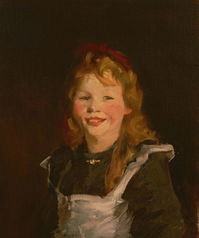A portrait of a young Dutch girl by Robert Henri.