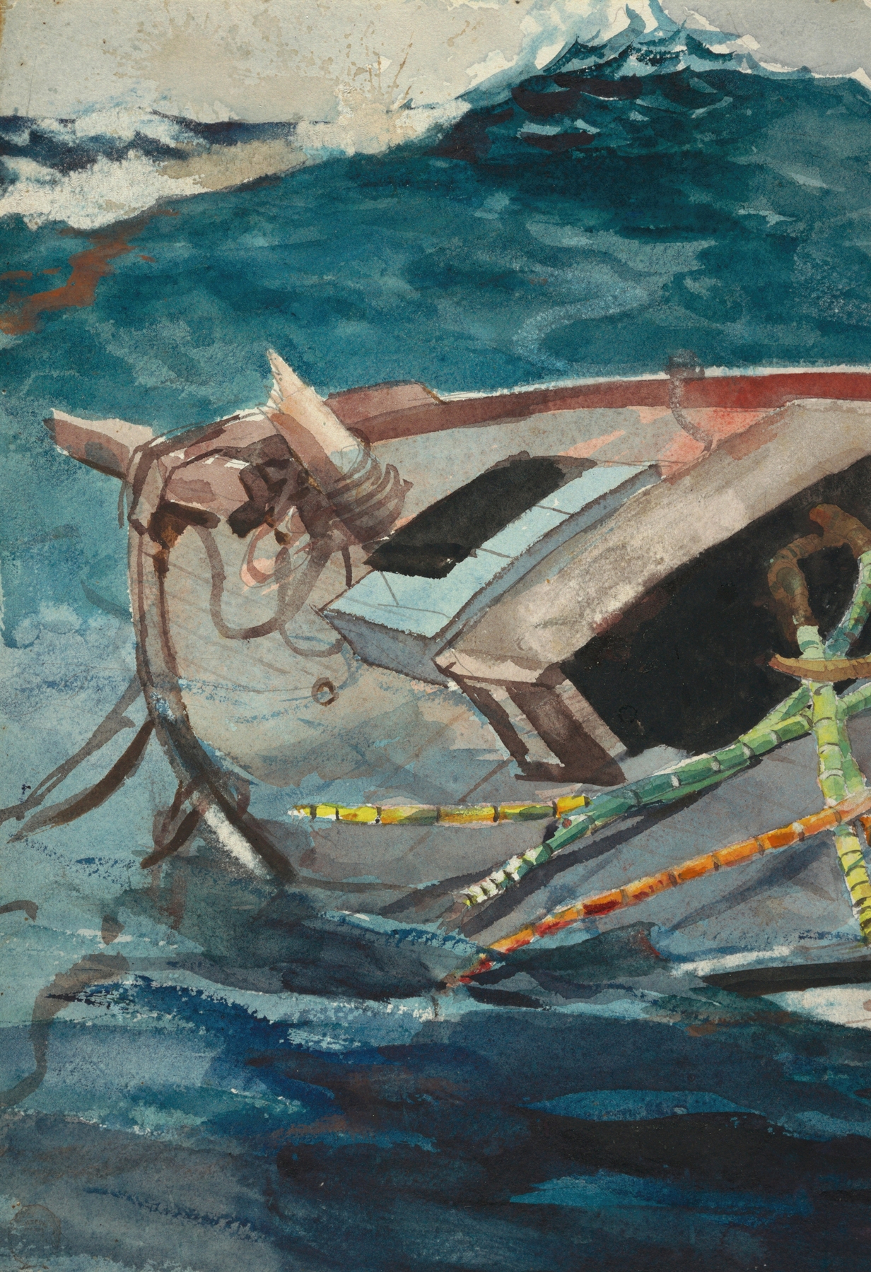 Study for ‘The Gulf Stream’, by Winslow Homer, public domain