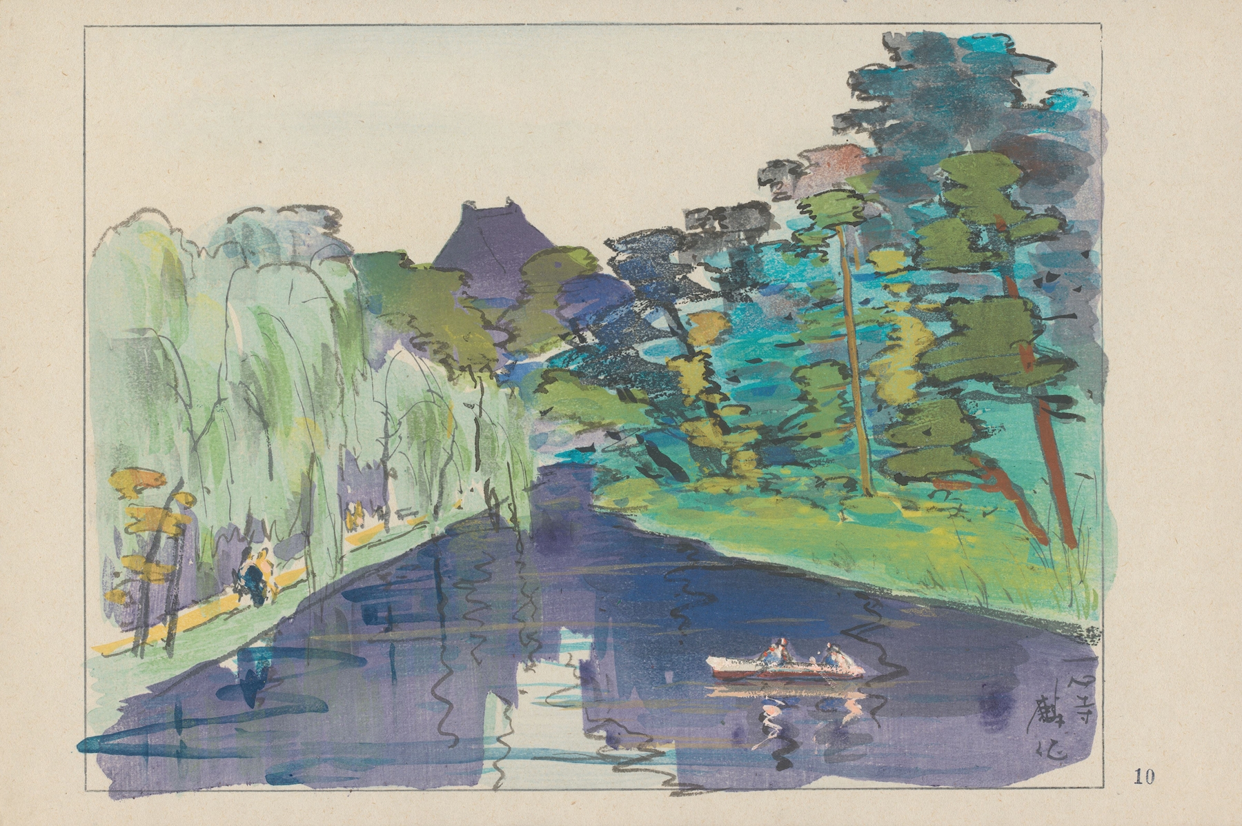 Isshinji, temple of the tea house with eight windows by Akamatsu Rinsaku, unknown medium