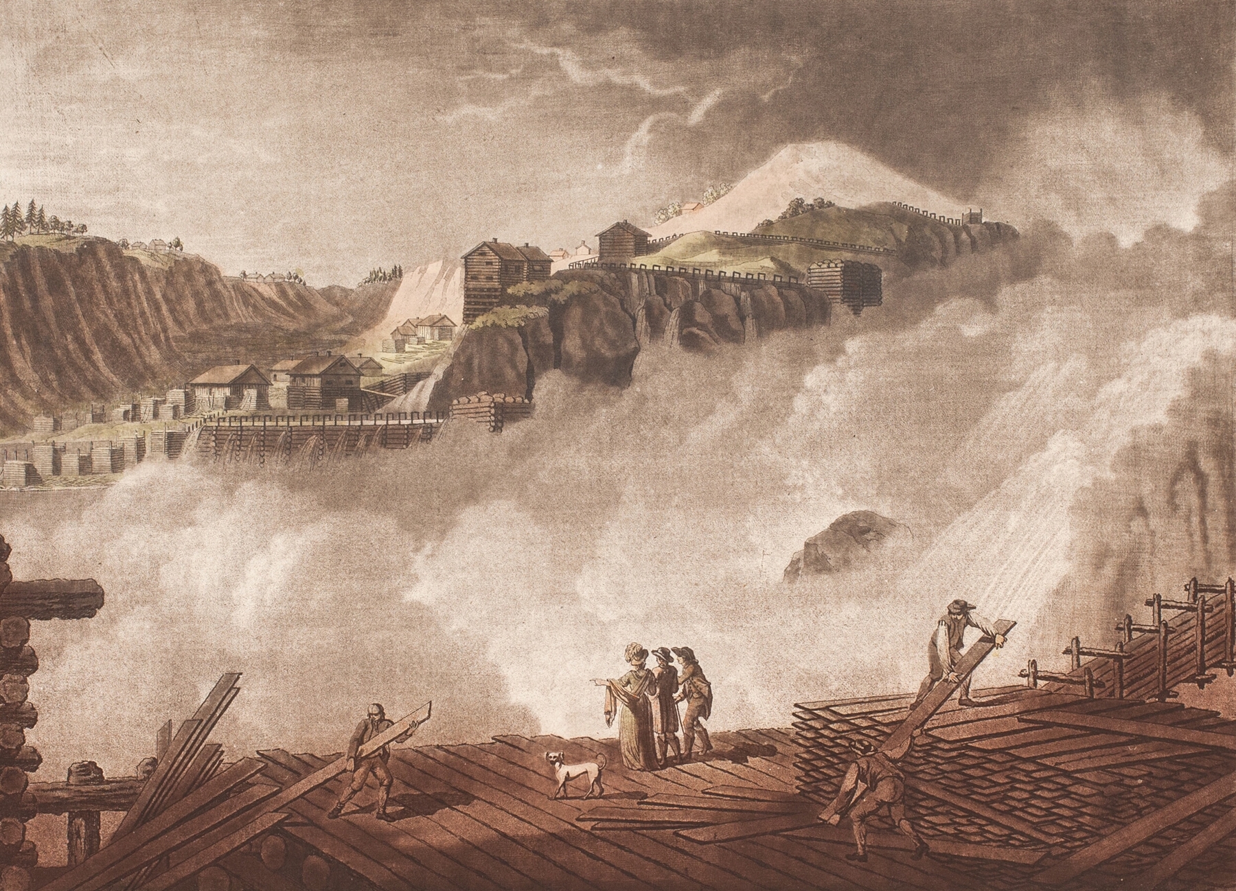 Chute d’eau de Sarp-Foss en Norvège, by Georg Haas, public domain