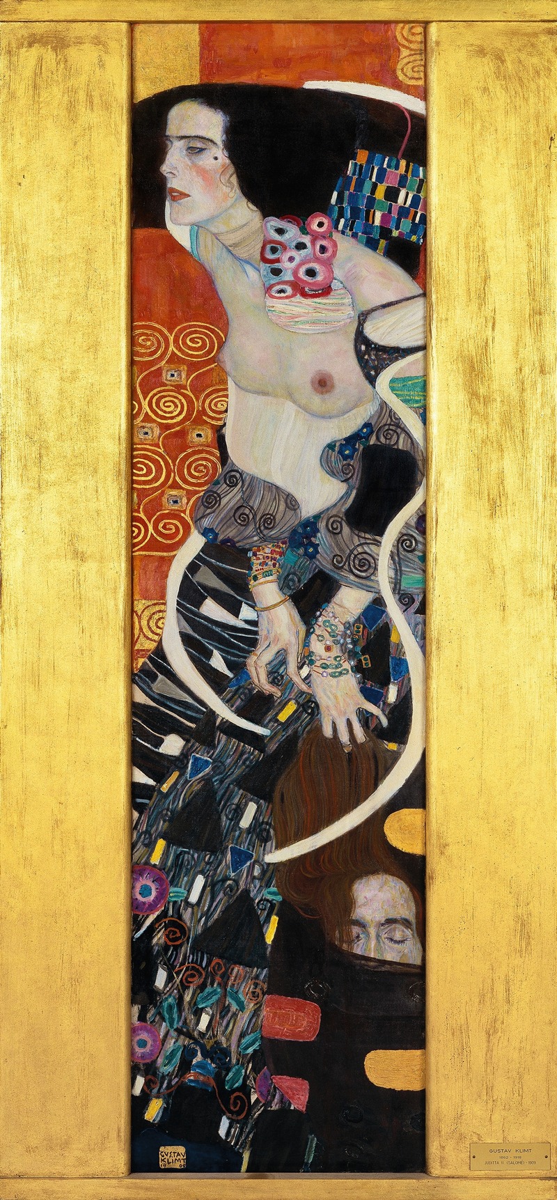 Gustav Klimt's 'Judith II (Salome)' features a striking portrayal of the biblical figure Judith.