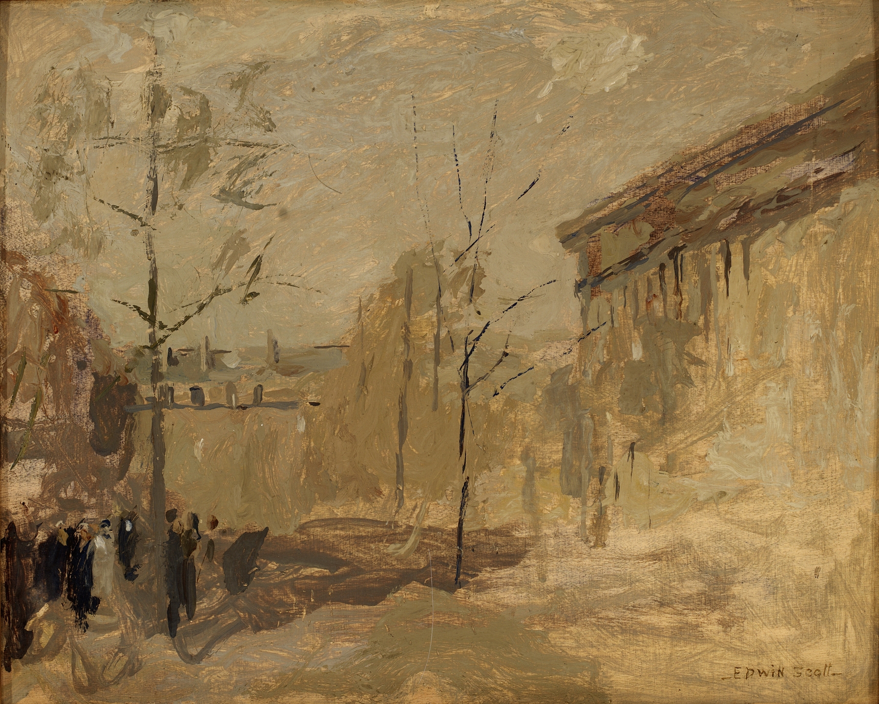 Place de la Madeleine no. II, by Frank Edwin Scott, public domain
