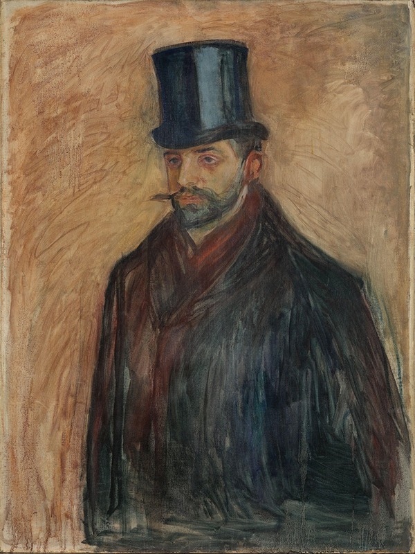 Edvard Munch's portrait of Julius Meier-Graefe captures a moment of introspection.