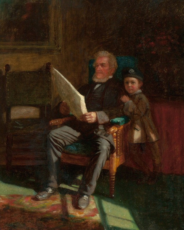 Portrait of John C. Chandler and Philip J. Wilson by Eastman Johnson.
