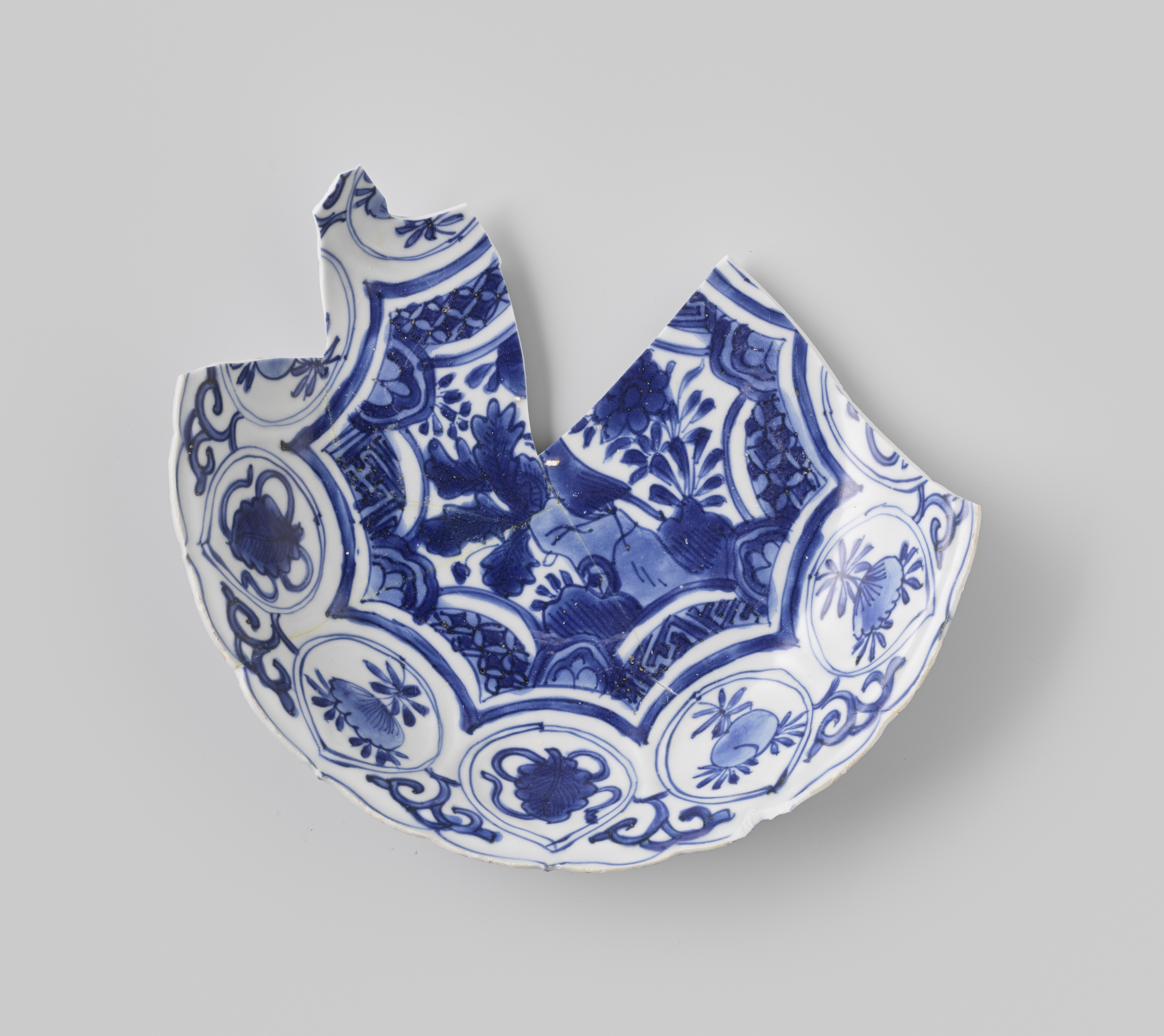 Bord uit V.O.C.-schip de 'Witte leeuw', bone, Unknown Artist