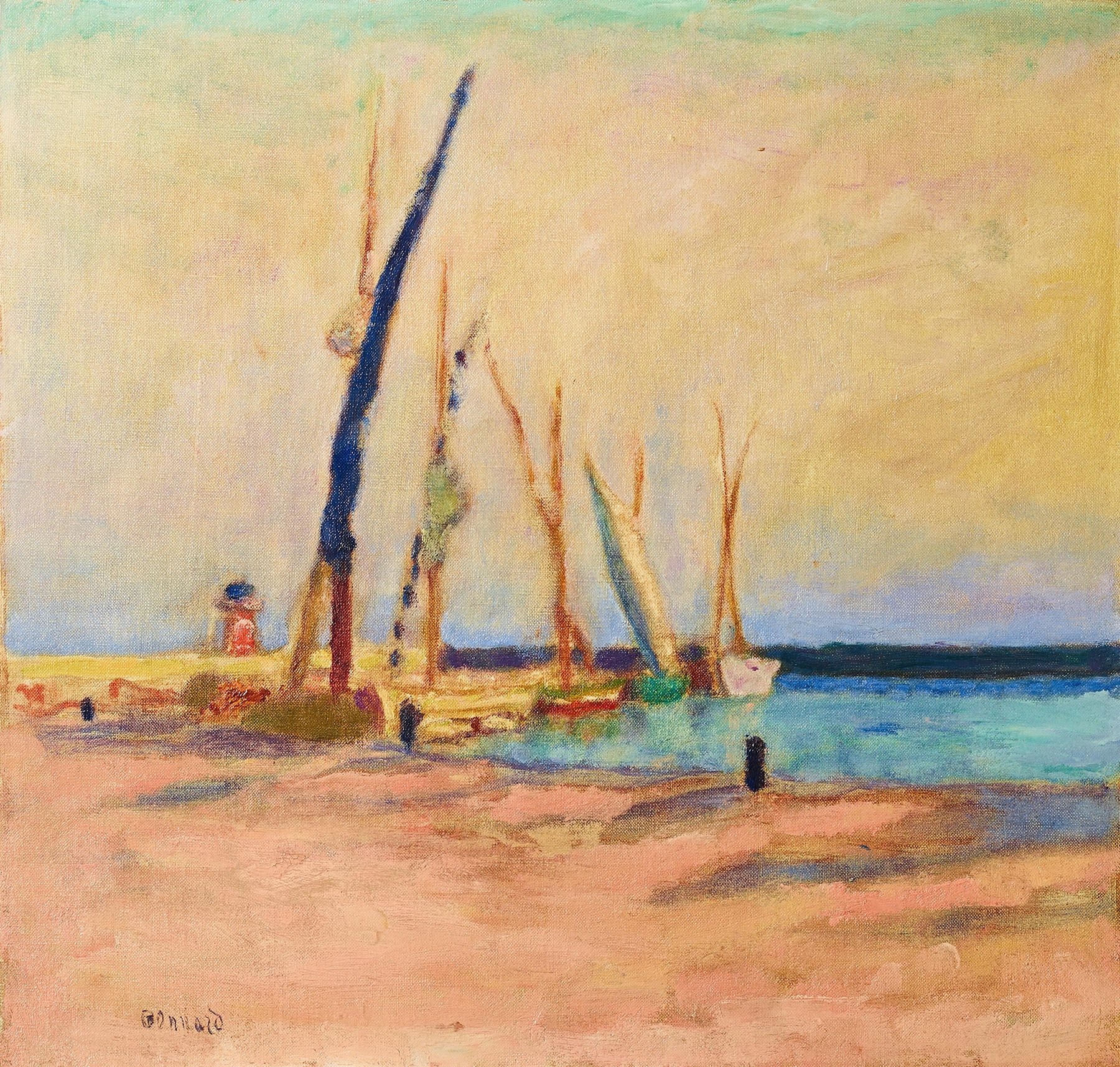 Marine, Cannes by Pierre Bonnard, oil painting depicting the sea and horizon.