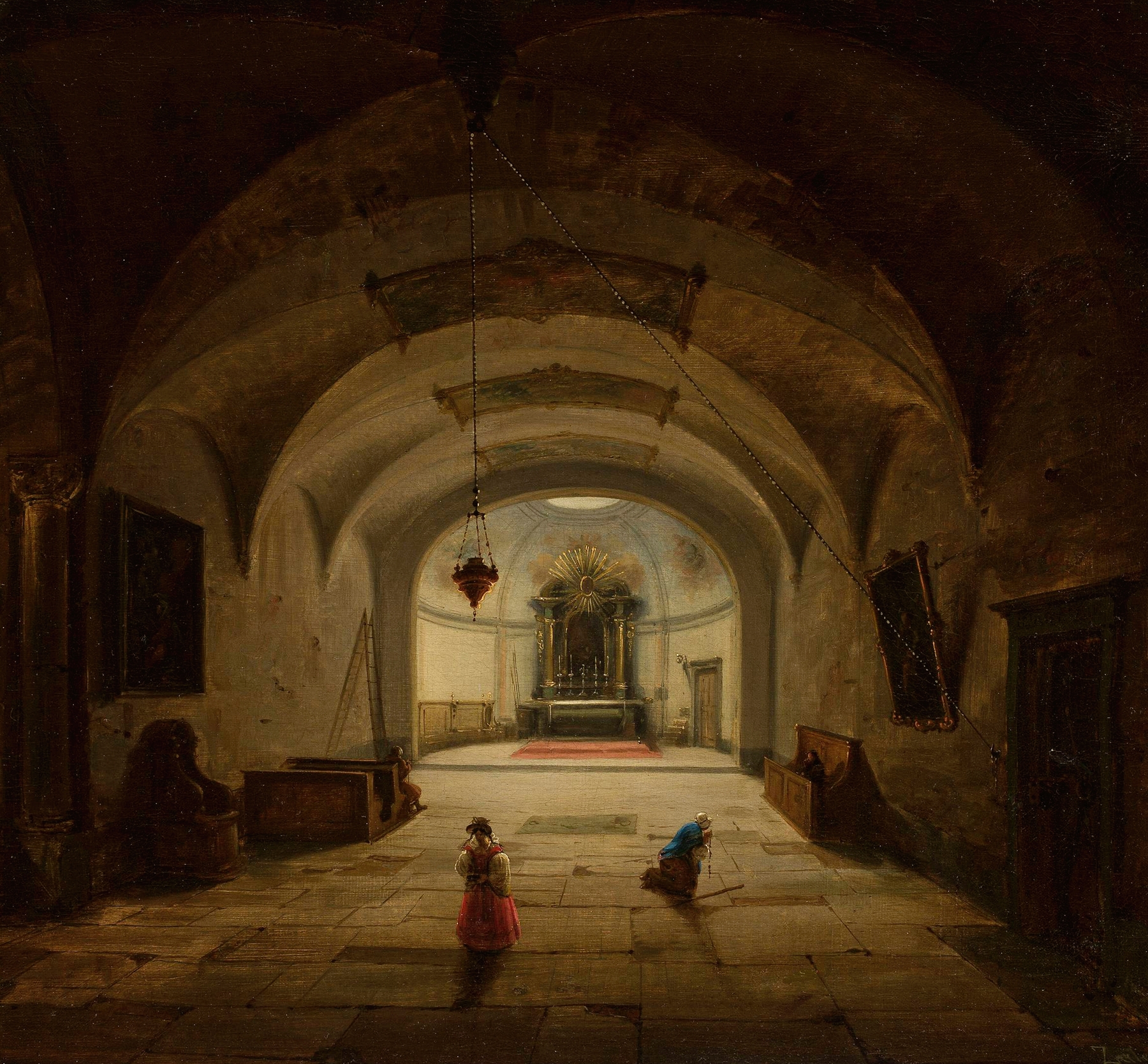 Interior of the subterranean chapel, by Marcin Zaleski, public domain
