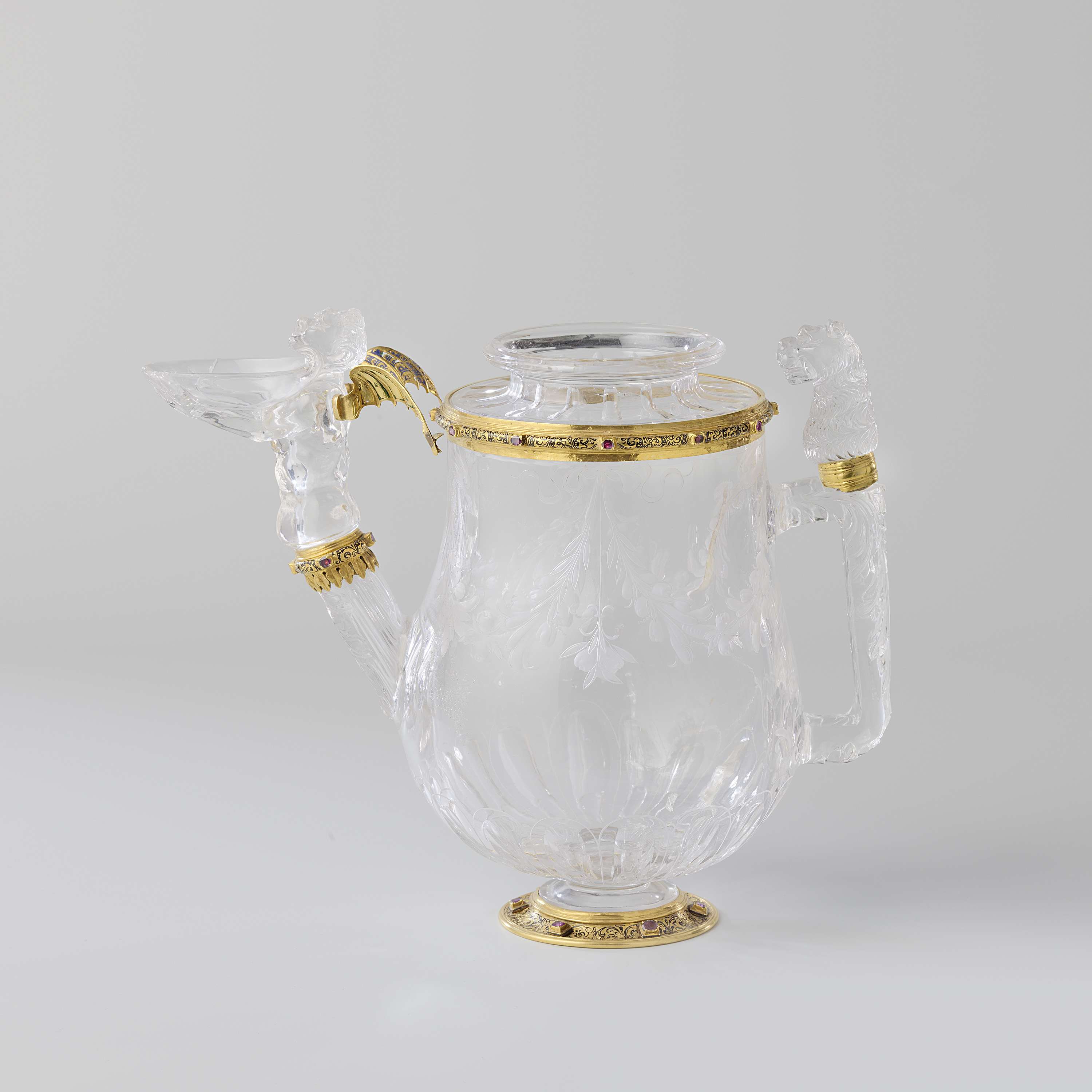 Renaissance metal jug by unknown artist, showcasing a smooth rounded form.