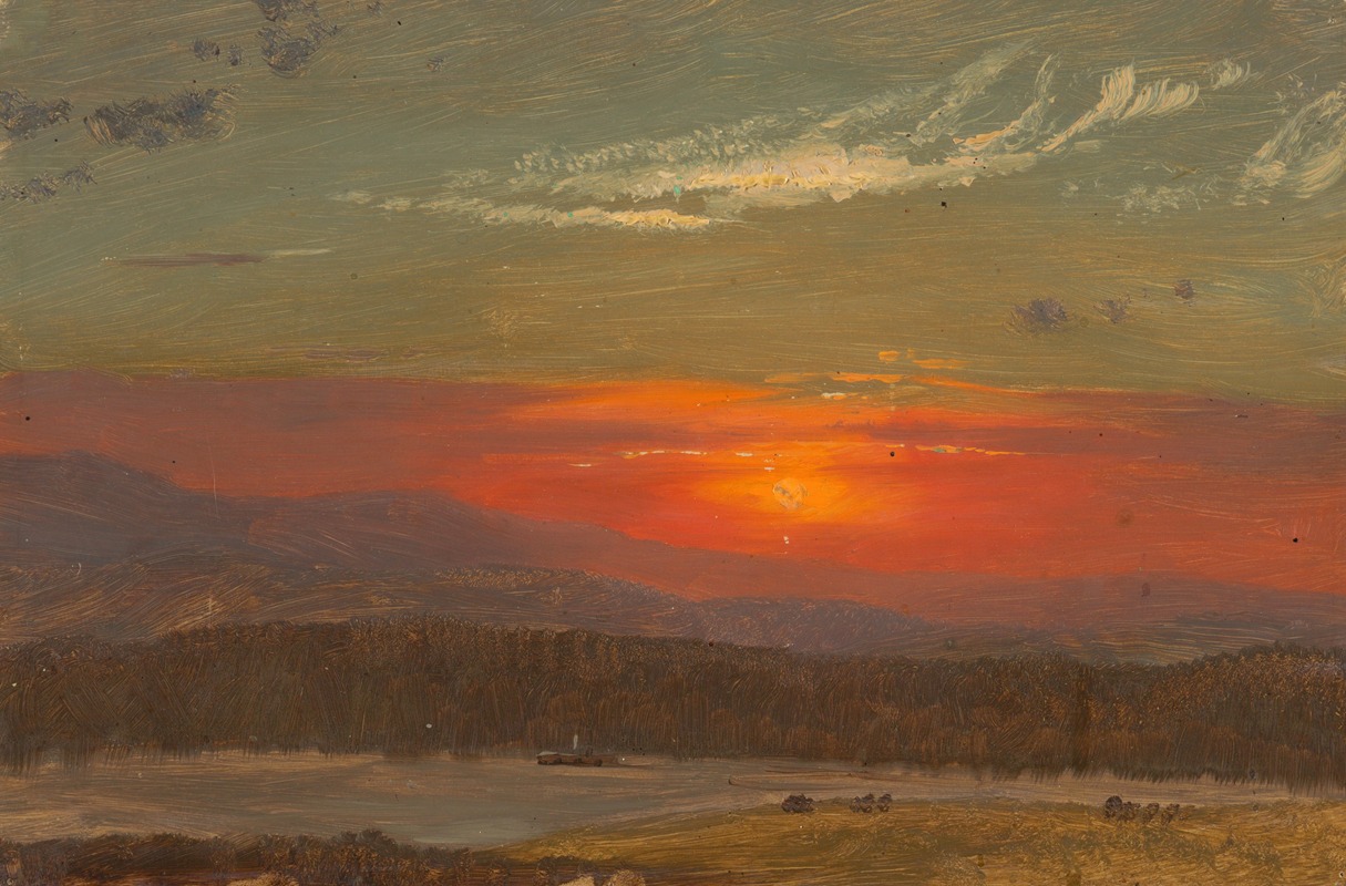 Sunset over the Catskills