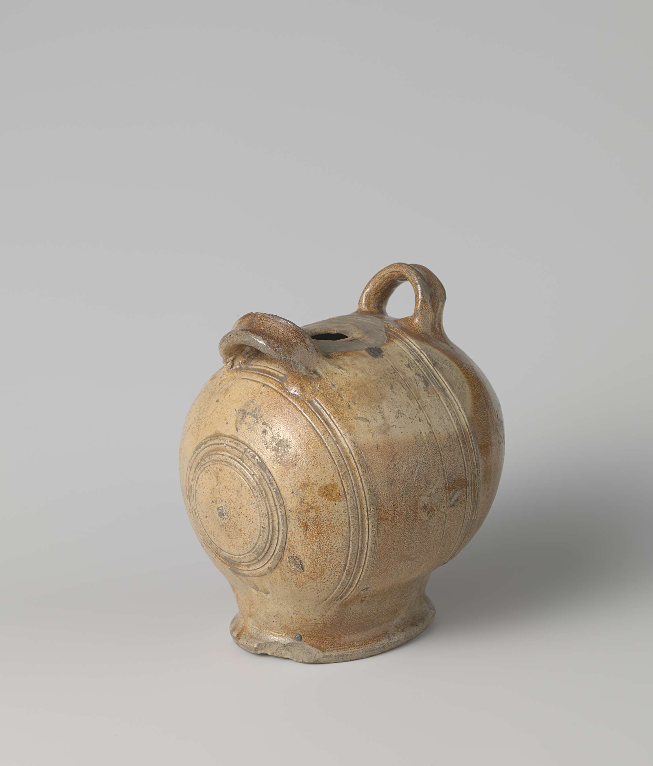 Cask with two handles, decorative art by unknown artist