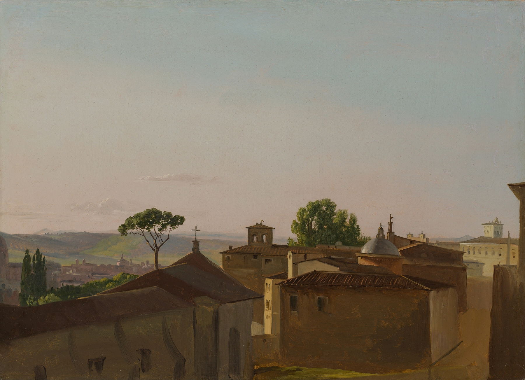 View on the Quirinal Hill, Rome, by Simon Denis, public domain