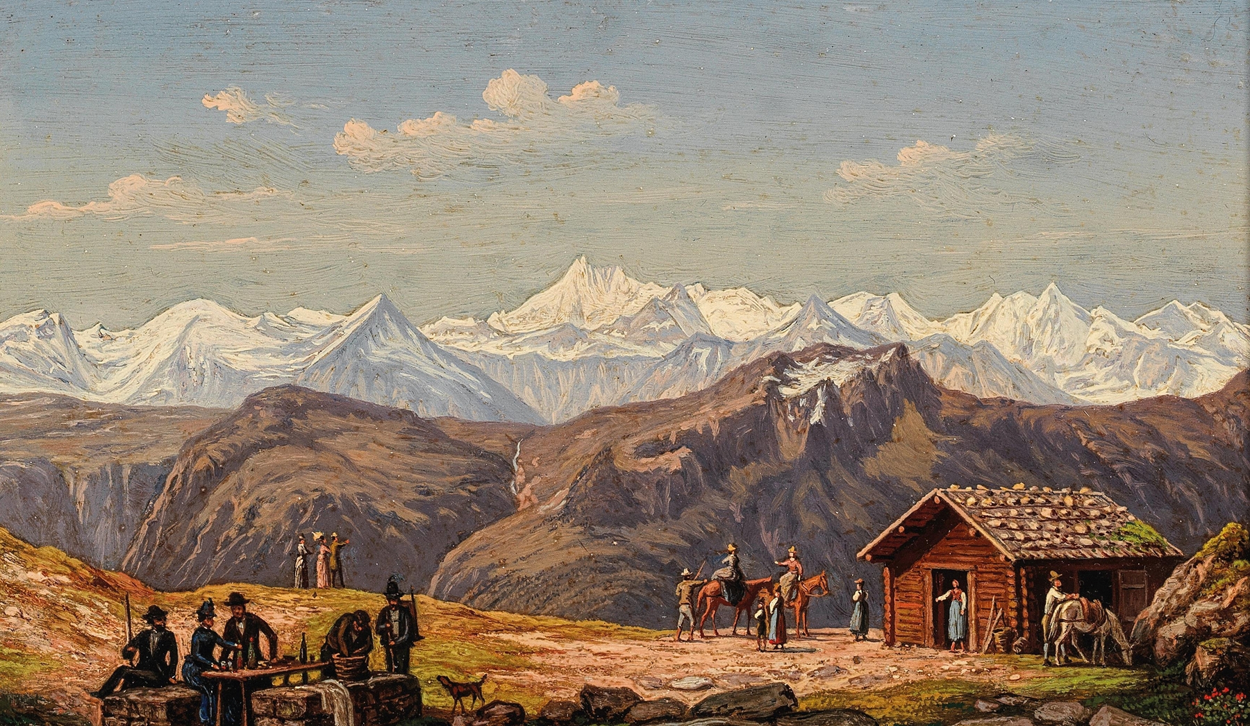 Aussicht vom Gamskogel in Gastein, by Hubert Sattler, public domain