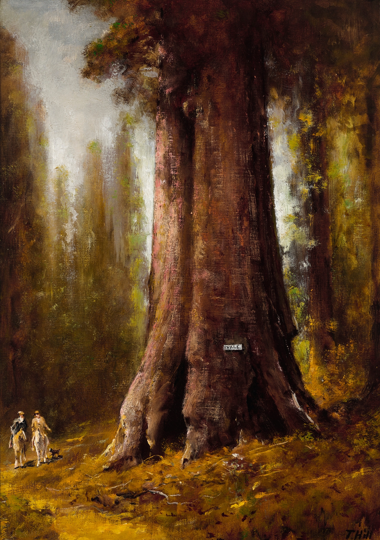 California Redwood Trees, by Thomas Hill, public domain