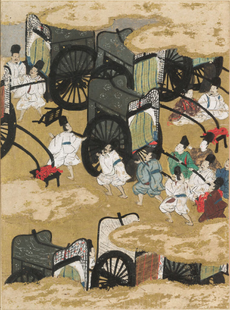 Heart-to-Heart (Aoi), Illustration to Chapter 9 of the Tale of Genji (Genji monogatari), by Tosa Mitsunobu, public domain