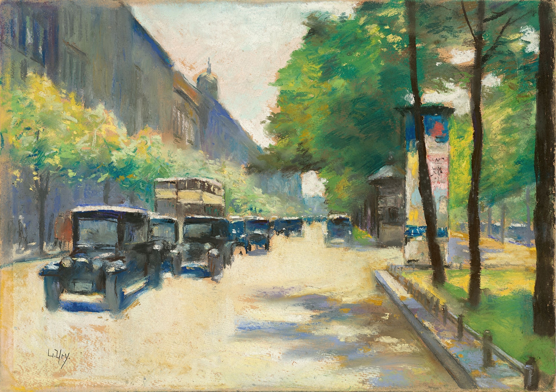 Unter den Linden, Berlin, by Lesser Ury, public domain