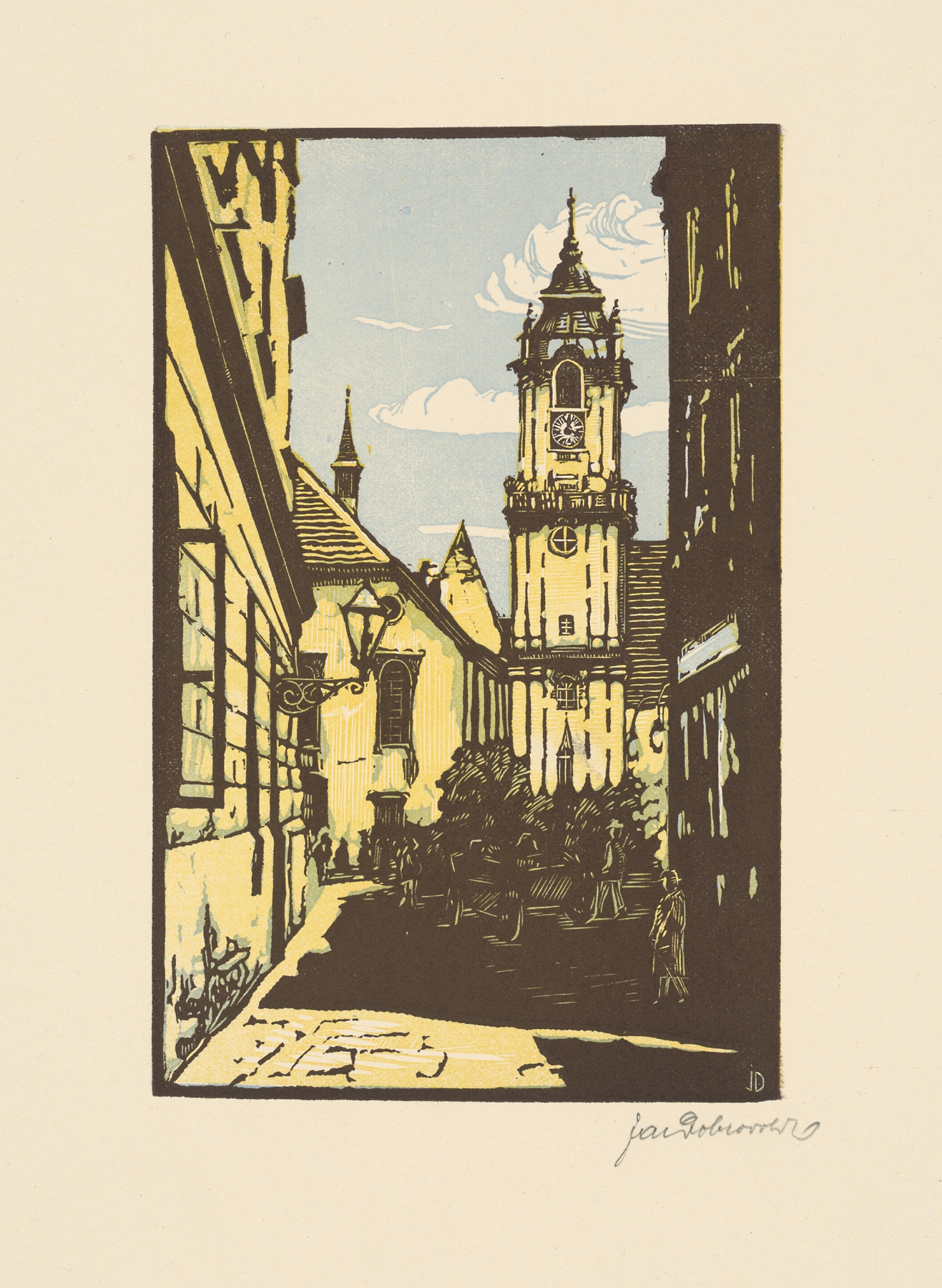 Stará radnica by Jaroslav Dobrovolský, medium unknown, features intricate architectural details.