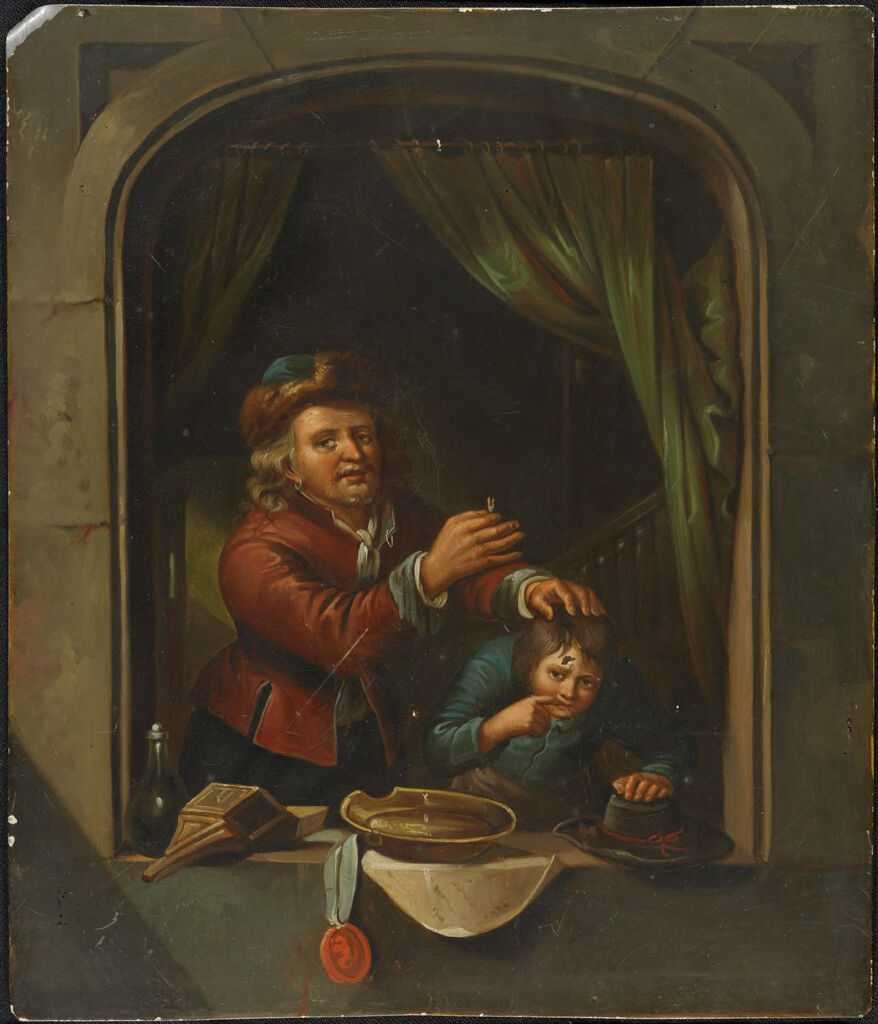 The Dentist, by Gerhard Dou, public domain