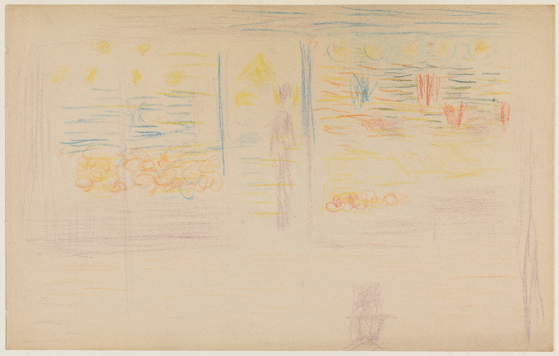 A Shop and Two Figures, by Georges Seurat, public domain