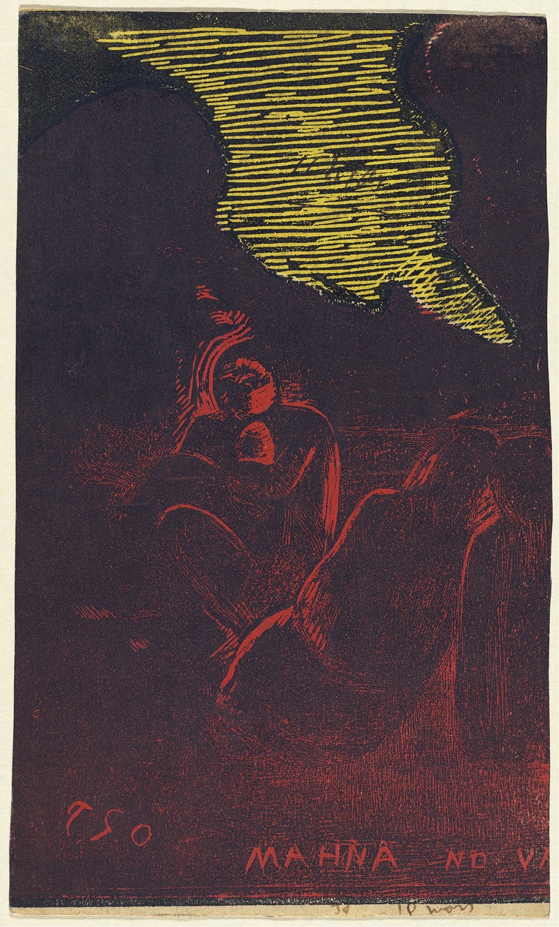 Paul Gauguin's 'Mahna no Varua Ino' explores themes of mythology and spirituality.
