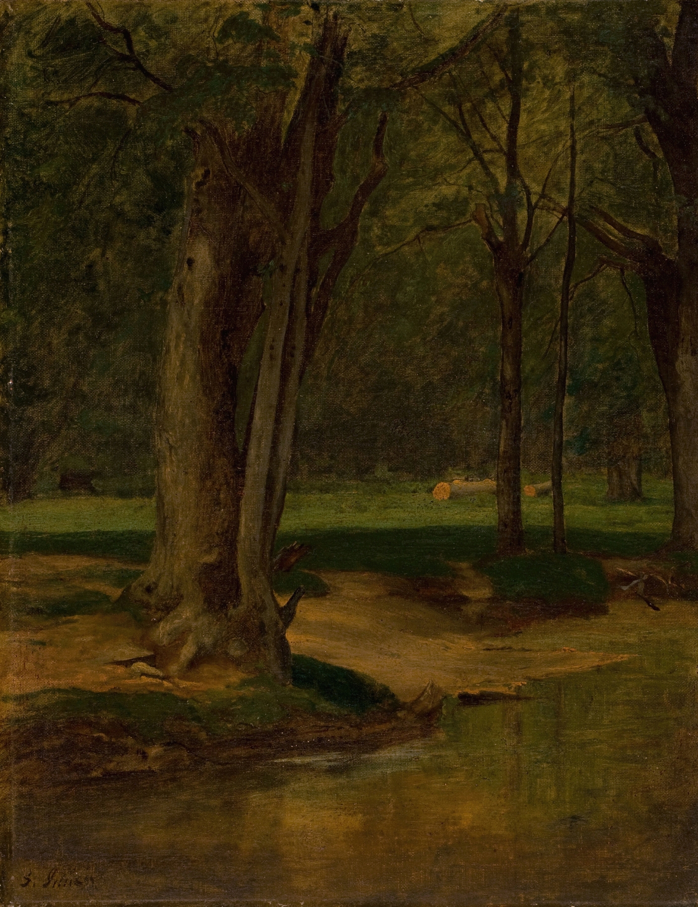 Trout Stream, North Conway, by George Inness, public domain