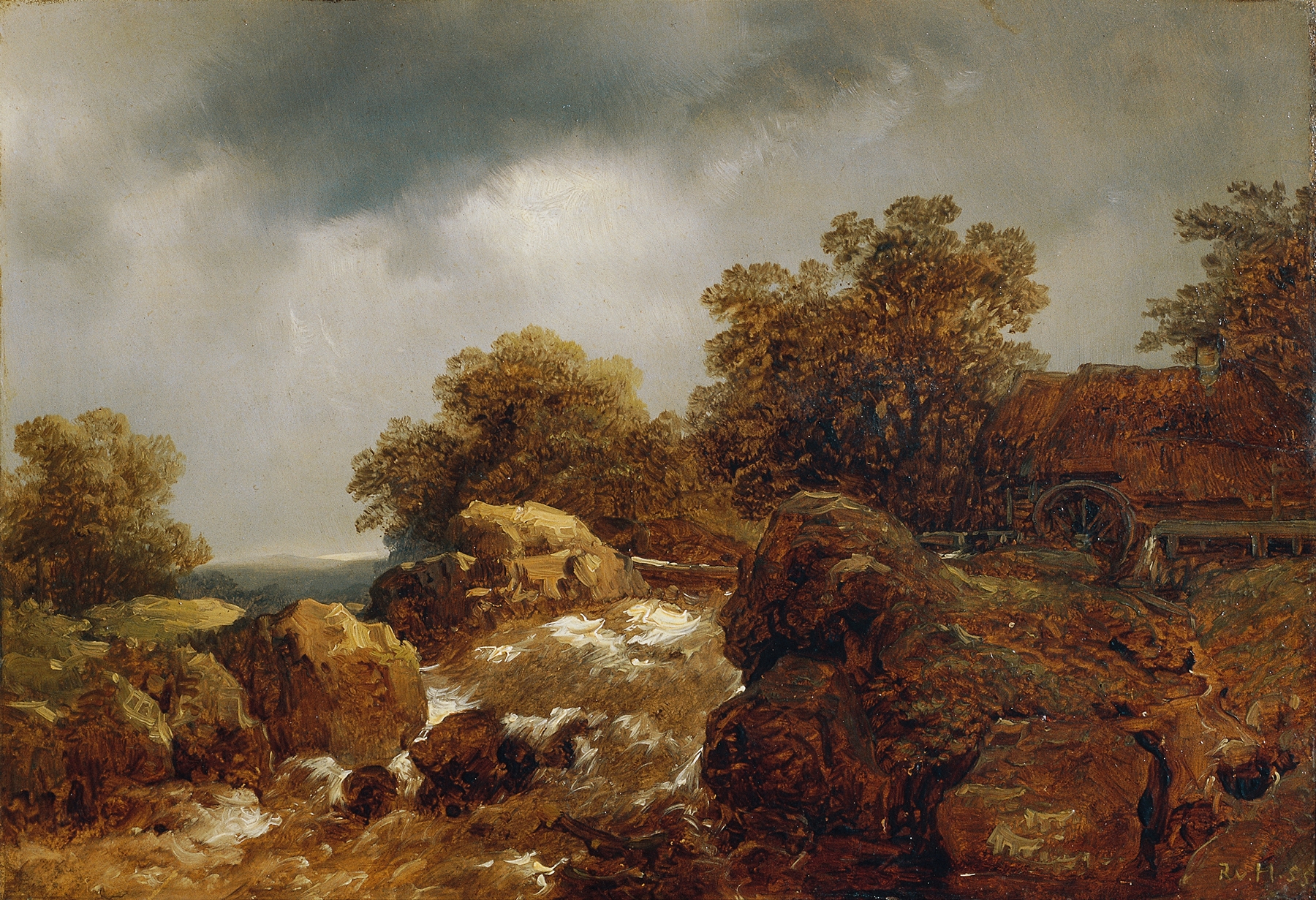 Felsige Landschaft, by Remigius Adrianus van Haanen, public domain