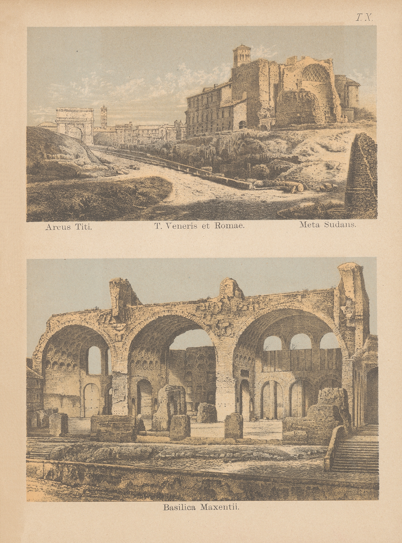 Interior of Basilica Maxentii, oil painting by Christoph Ziegler