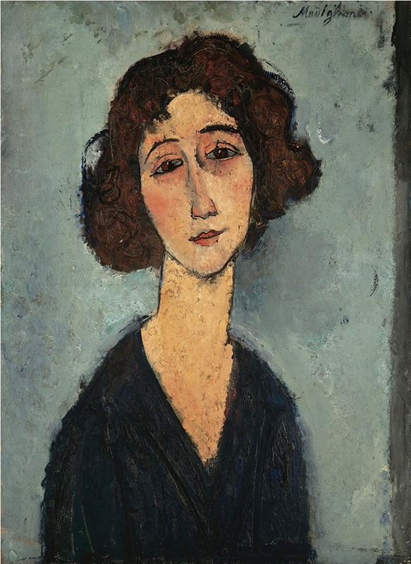 Amedeo Modigliani's 'Jeune Femme' features a stylized portrait of a young woman.