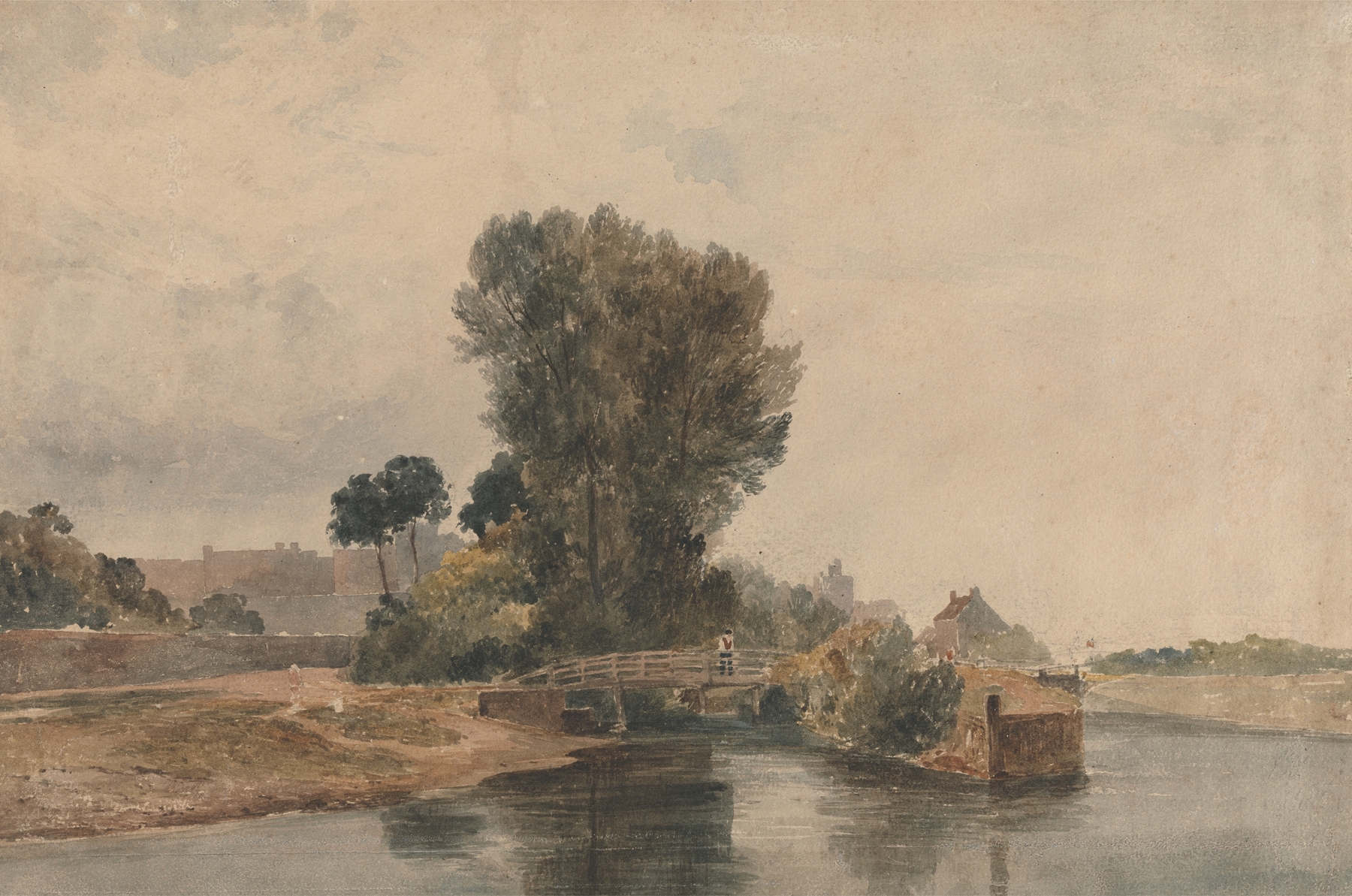 Windsor from below the Locks, by Peter DeWint, public domain