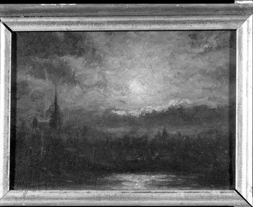 City View with Moon, by Ralph Albert Blakelock, public domain