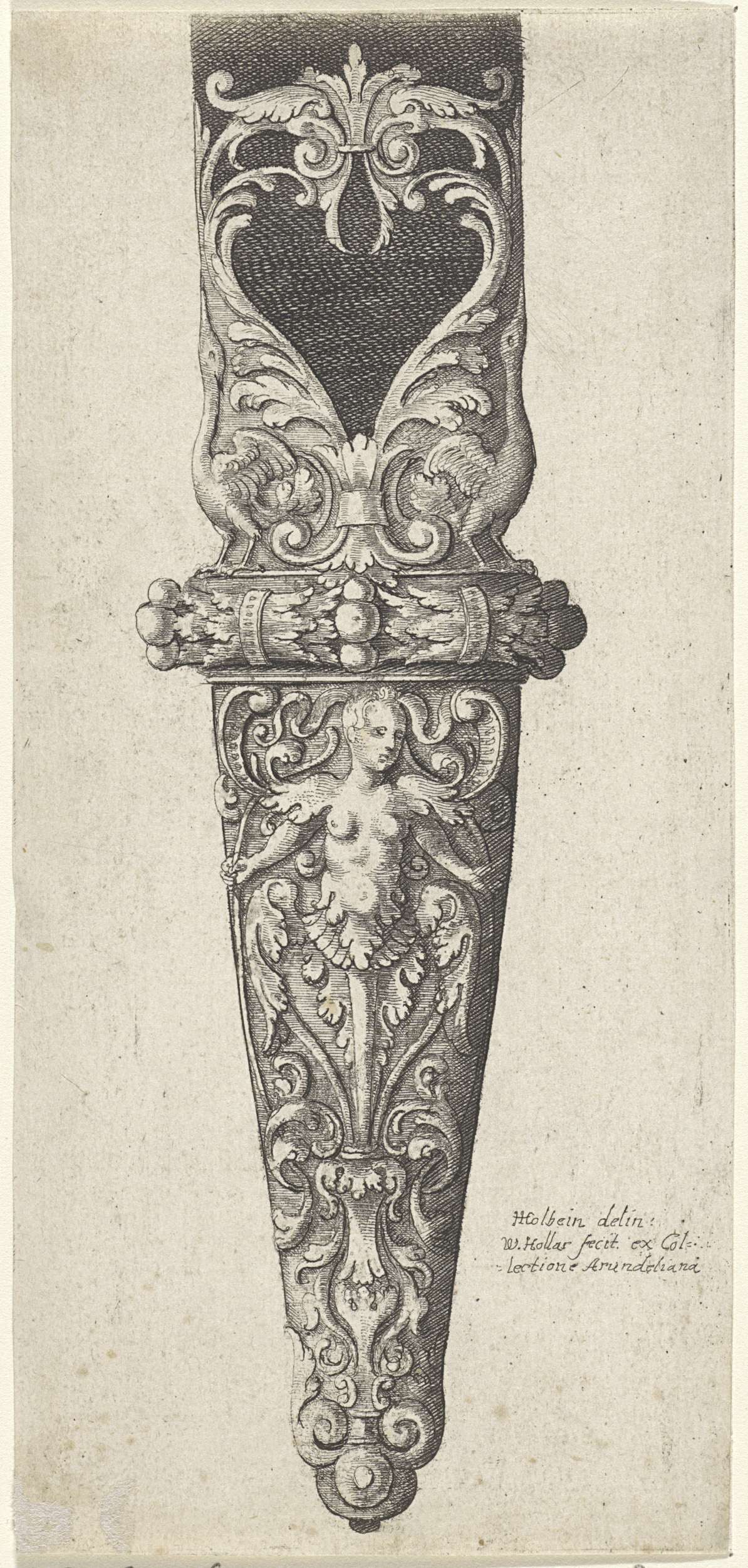 Ontwerp voor een ornamentale schede, by Wenceslaus Hollar, public domain